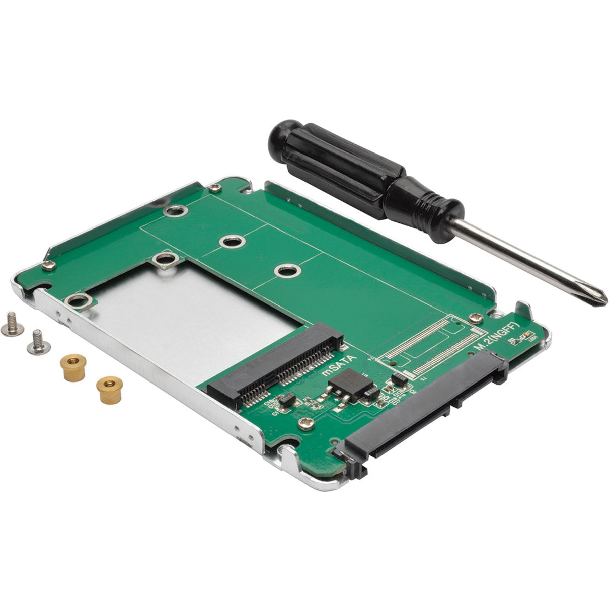 Tripp Lite P960-001-MSATA mSATA SSD to 2.5 in. SATA Enclosure Adapter Converter, Limited Warranty, China, RoHS