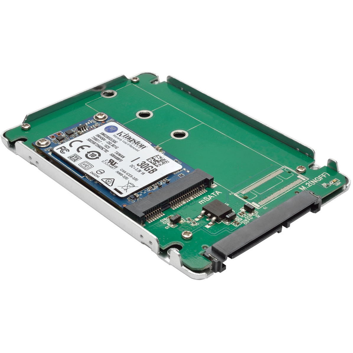 Tripp Lite P960-001-MSATA mSATA SSD to 2.5 in. SATA Enclosure Adapter Converter, Limited Warranty, China, RoHS