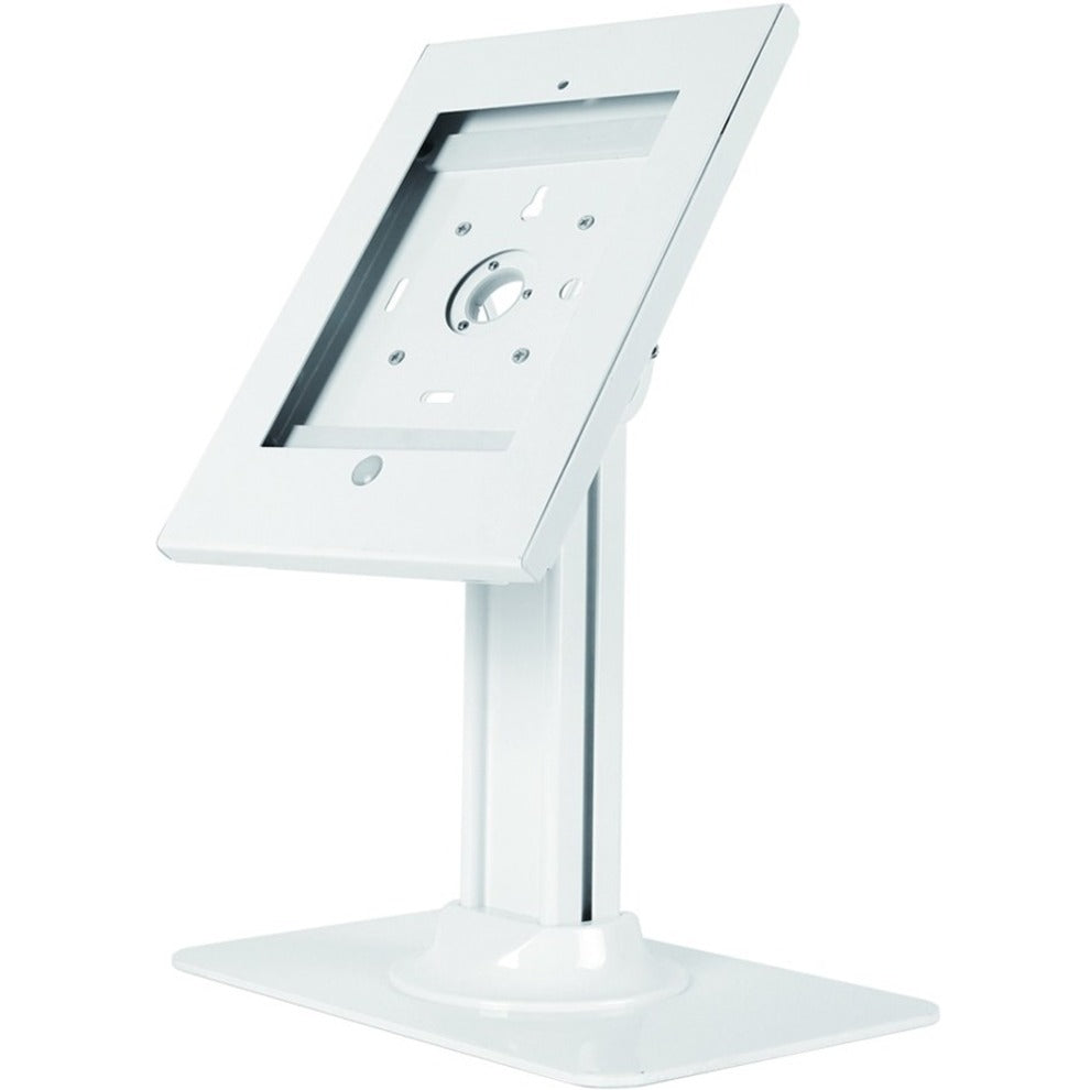 SIIG CE-MT2611-S1 Security Countertop Kiosk & POS Stand for iPad, White Metal, 5 Year Warranty