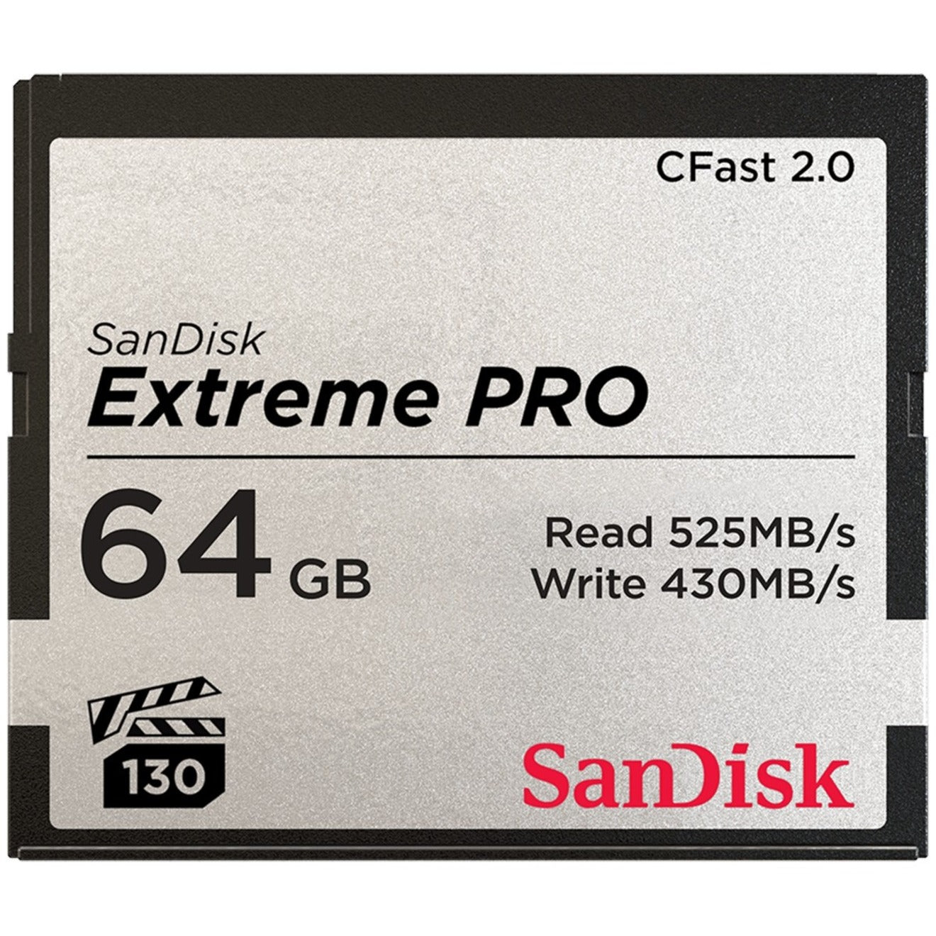 SanDisk SDCFSP-064G-A46D Extreme Pro CFast 2.0 Memory Card - 64GB, High-Speed Performance for Professional Photography and Videography