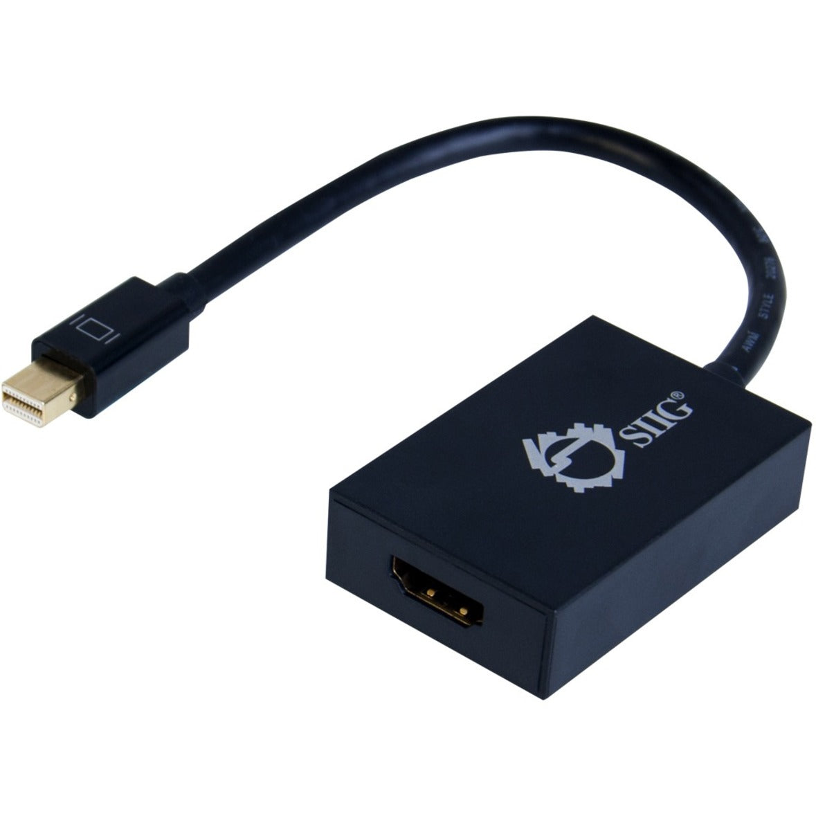 SIIG CB-DP1N11-S1 Mini DisplayPort 1.2 to HDMI 4Kx2K 60Hz Active Adapter, HD Video and Surround Sound Support
