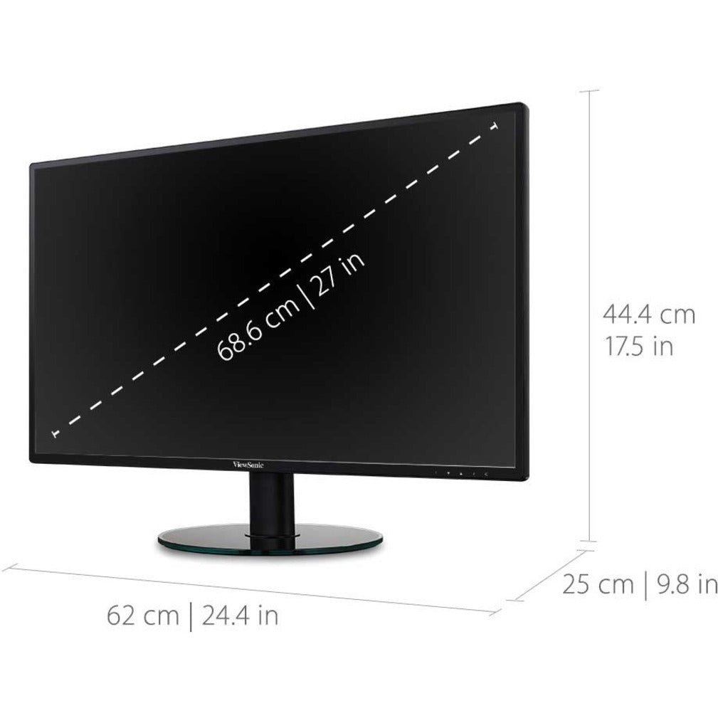 ViewSonic VA2719-SMH Widescreen LCD Monitor, 27" Full HD, HDMI, SuperClear ADS Panel