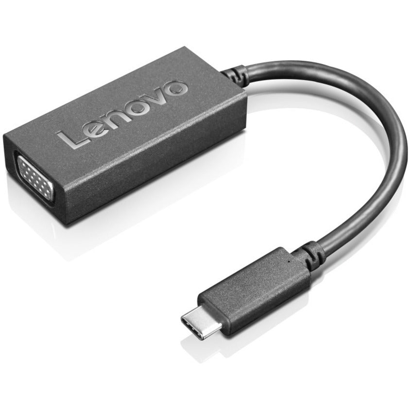 Lenovo 4X90M42956 USB-C to VGA Adapter, Connect Your Type C Device to VGA Display