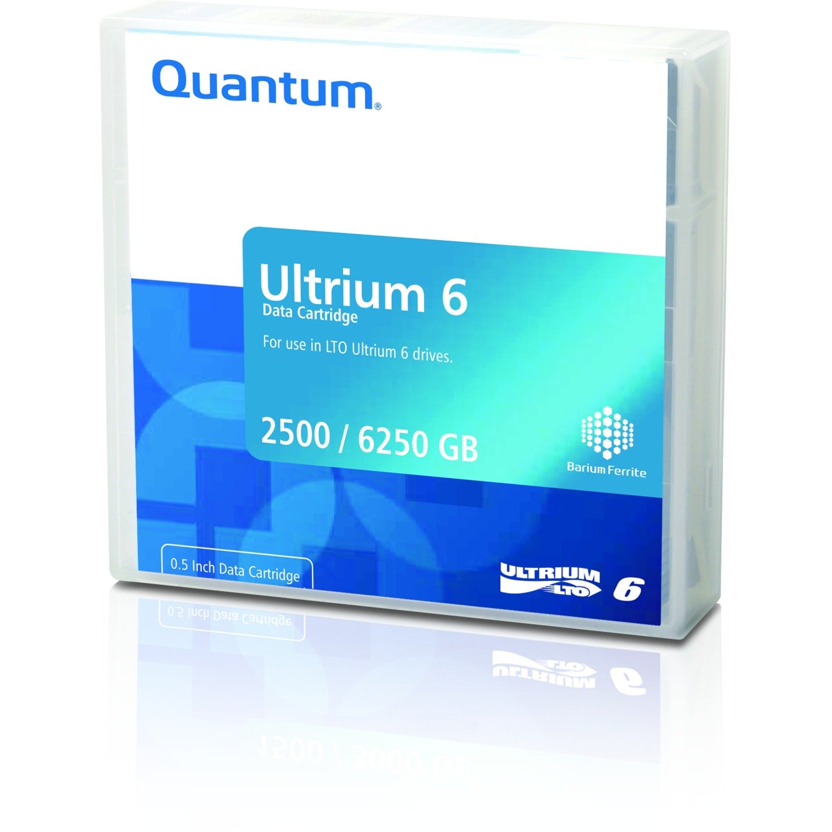 Quantum MR-L6MQN-03 LTO Ultrium-6 Data Cartridge, 2.50 TB Native Storage Capacity, 6.25 TB Compressed Storage Capacity
