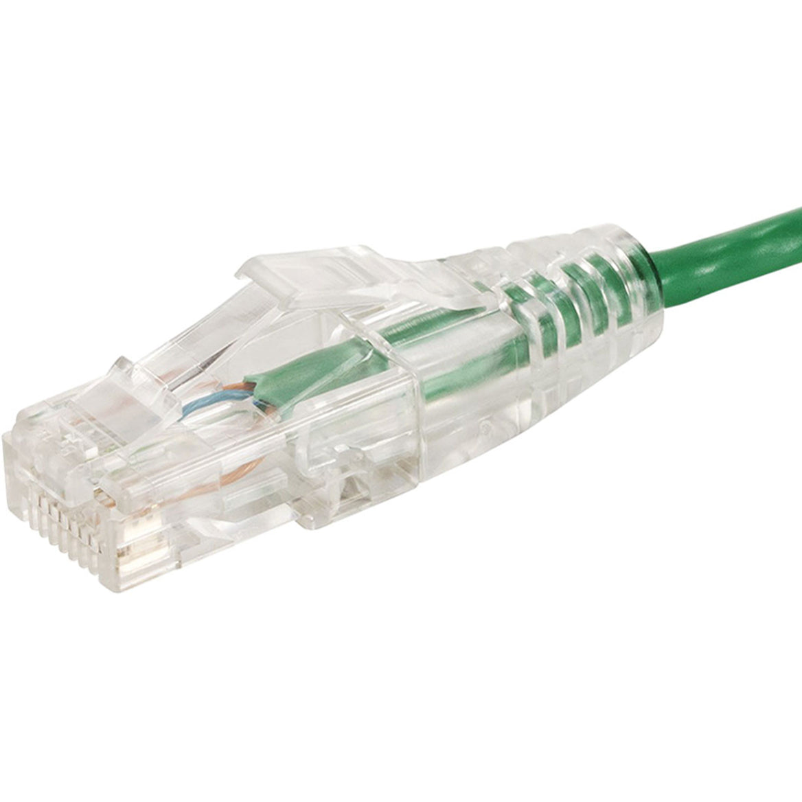Monoprice 14808 SlimRun Cat6 28AWG UTP Ethernet Network Cable, 3ft Green, Flexible, Snagless