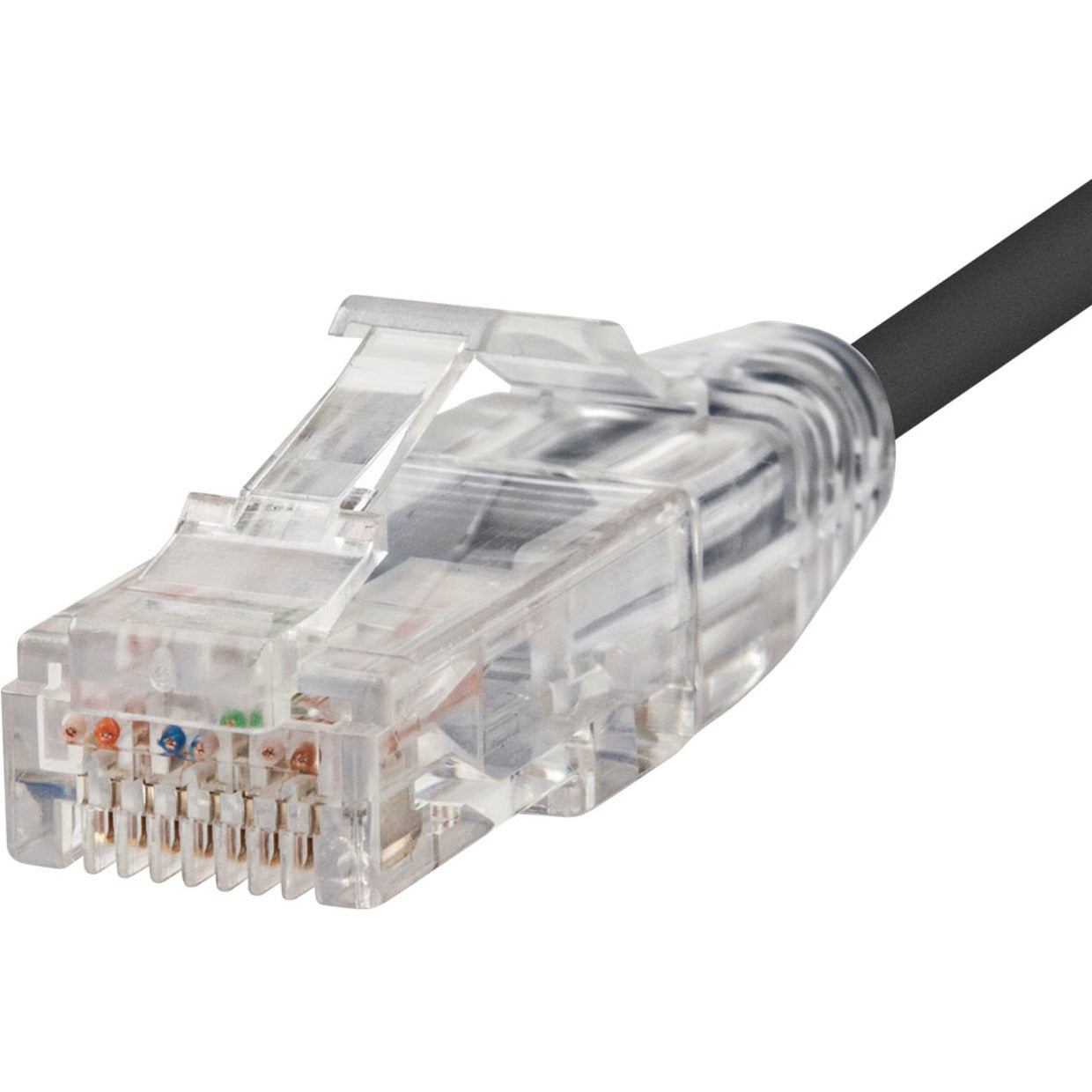 Monoprice 13537 SlimRun Cat6 28AWG UTP Ethernet Network Cable, 7ft Black, Flexible, Snagless