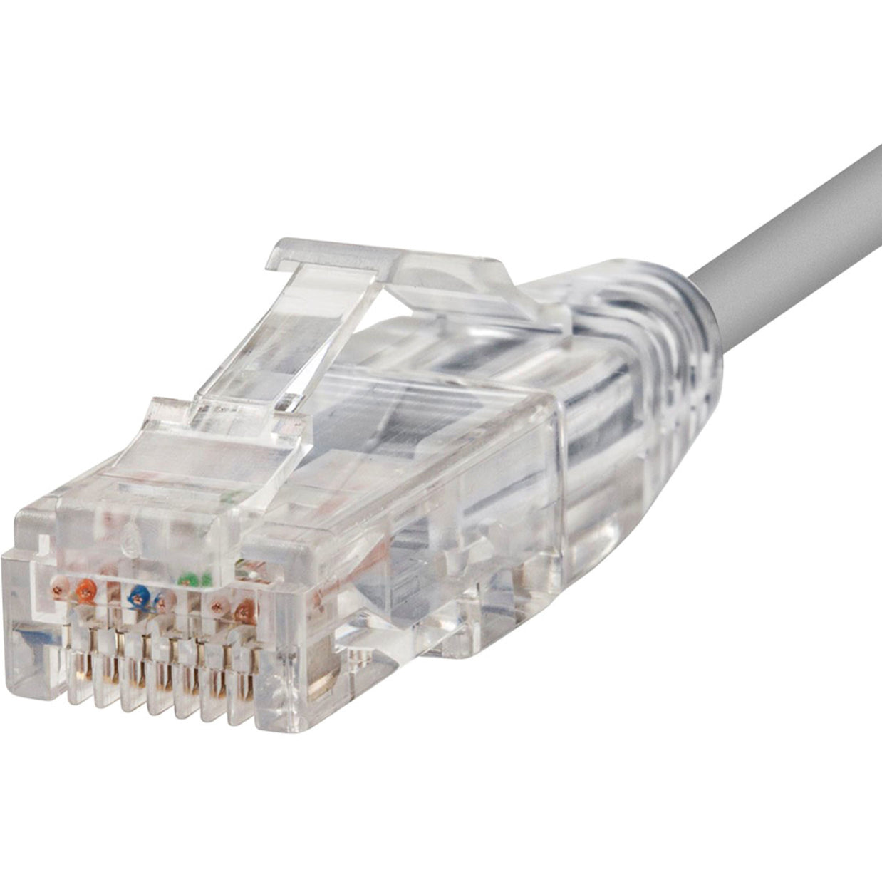 Monoprice 13549 SlimRun Cat6 28AWG UTP Ethernet Network Cable, 14ft Gray, Flexible, Snagless