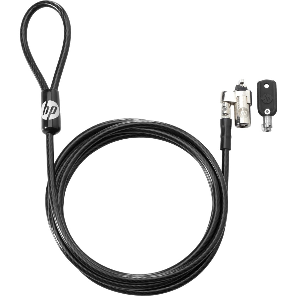 HP T1A62AA Keyed Cable Lock 10mm, 6 ft Length, Secure Your Devices