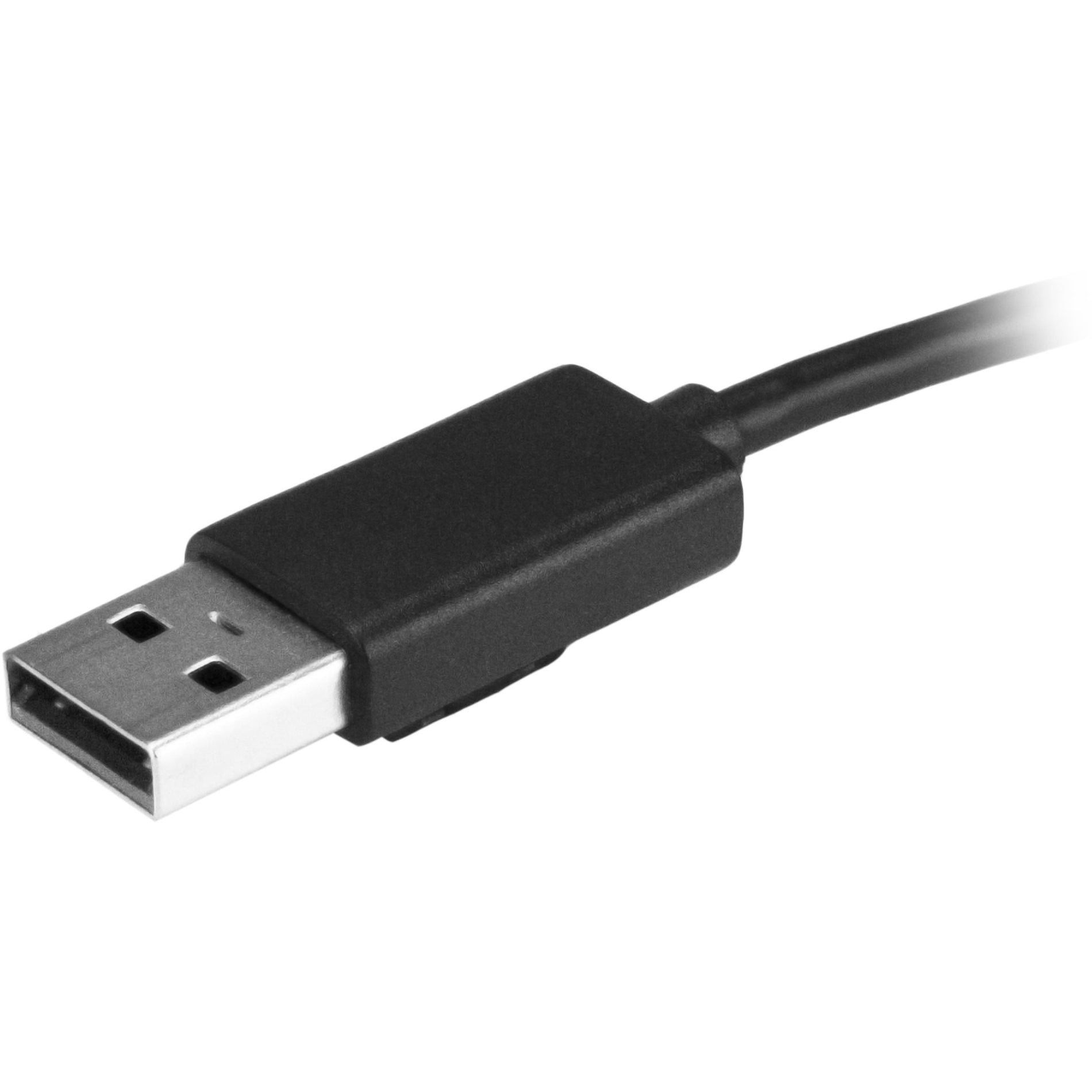 StarTech.com ST4200MINI2 4 Port Portable USB 2.0 Hub with Built-in Cable, Compact Mini USB Hub