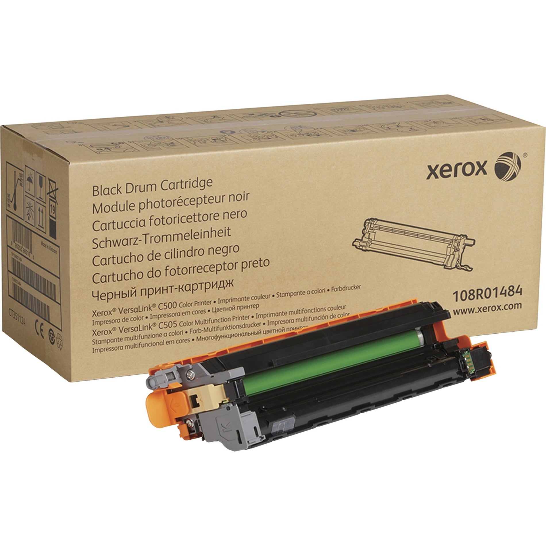 Xerox 108R01484 VersaLink C500/C505 Drum Cartridge, 40,000 Page Yield, Black