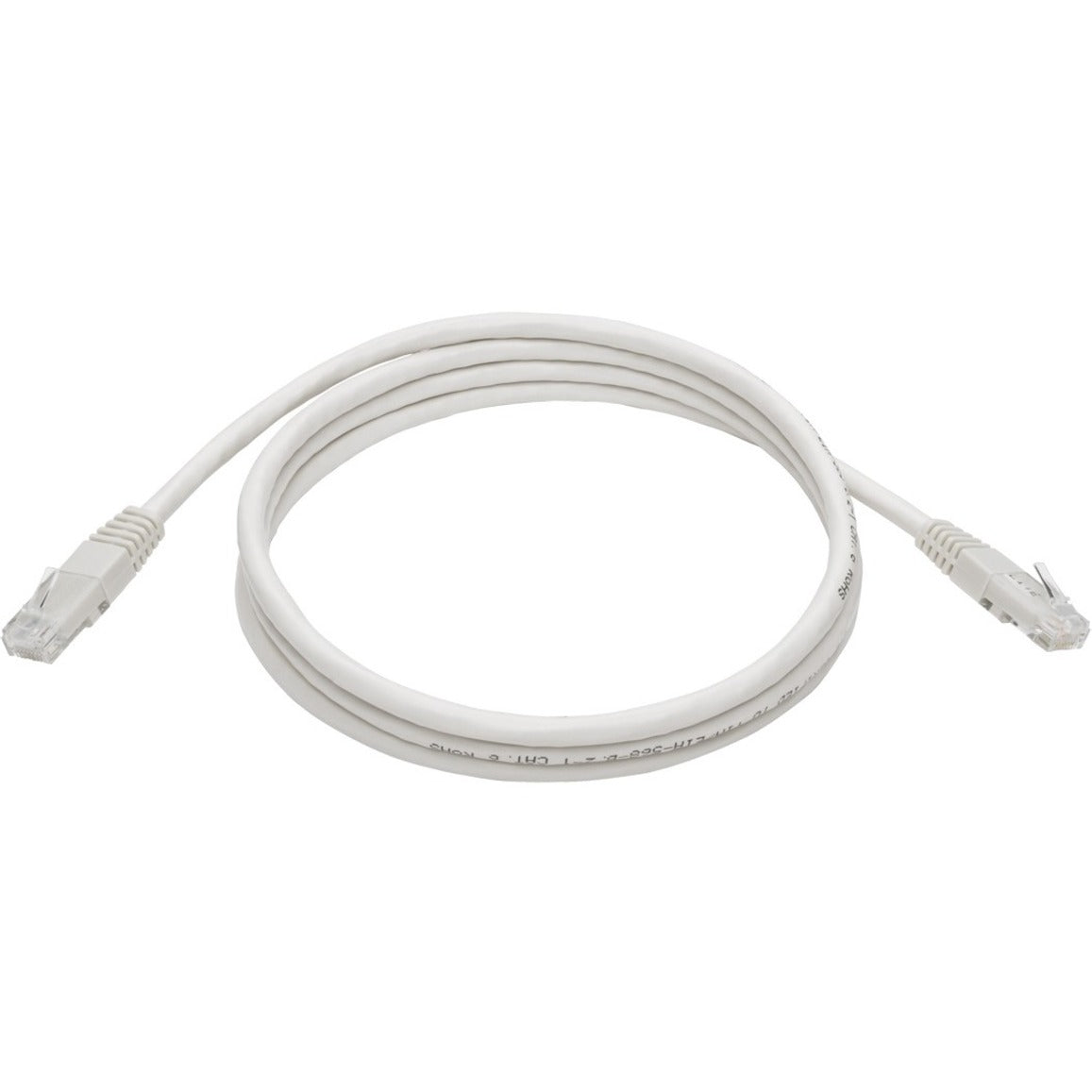 Tripp Lite N200-005-WH Cat6 Gigabit Molded Patch Cable (RJ45 M/M), White, 5 ft