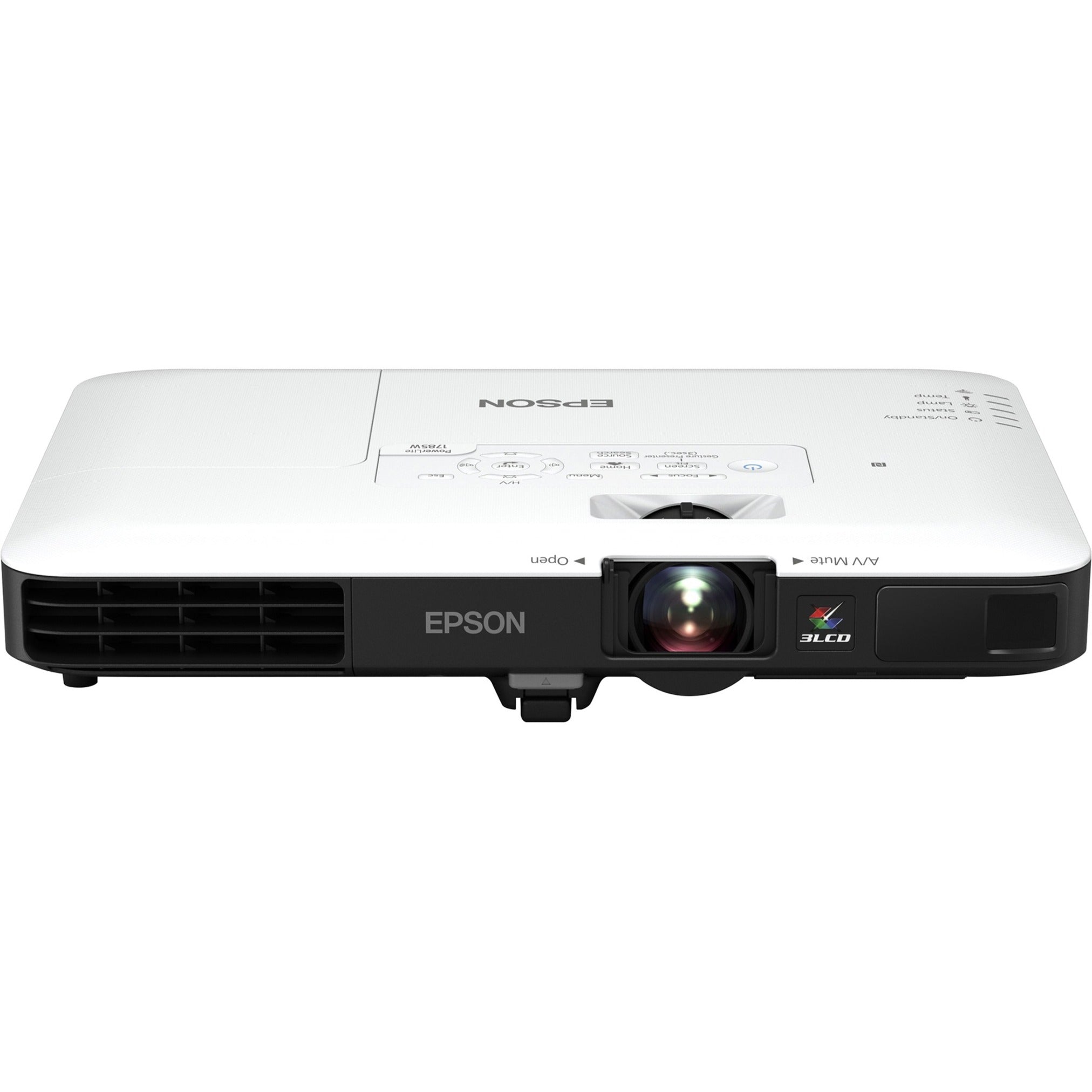 Epson V11H793020 PowerLite 1785W Wireless WXGA 3LCD Projector, 3200 Lumens, HDTV Compatible