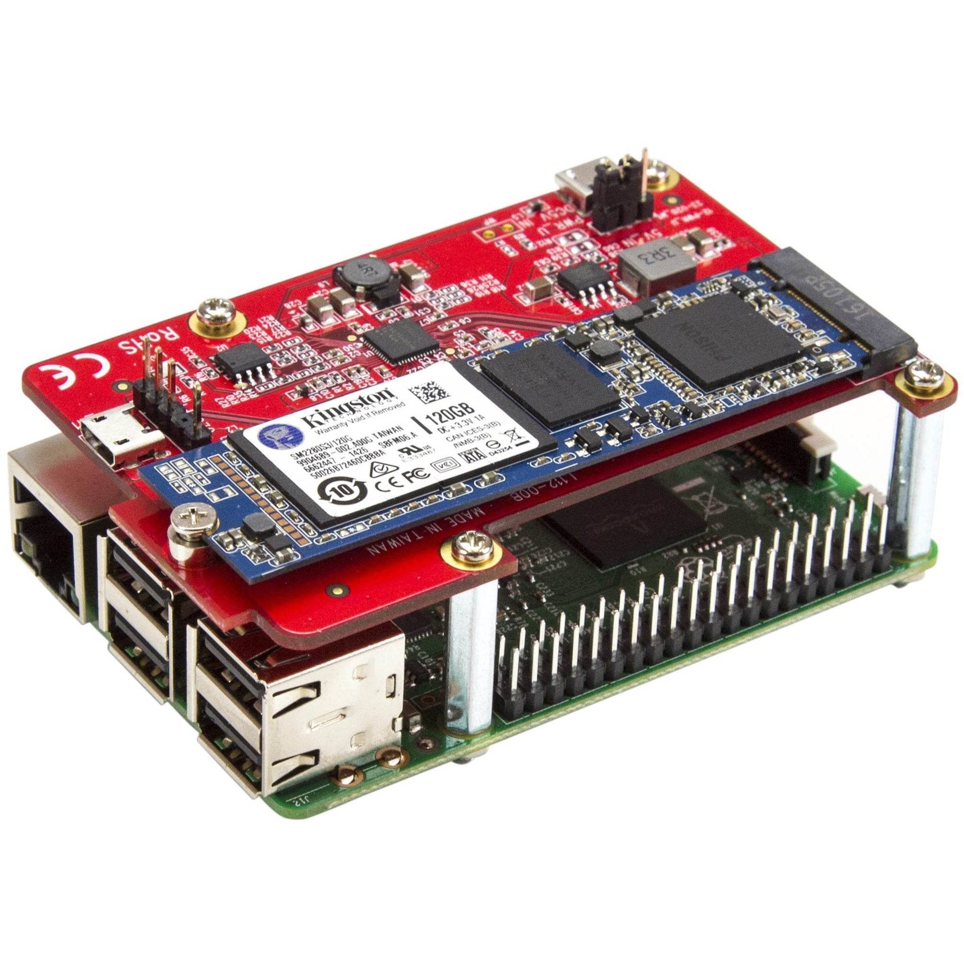 StarTech.com PIB2M21 USB to M.2 SATA Converter for Raspberry Pi and Development Boards, Easy SSD Connection and Data Transfer