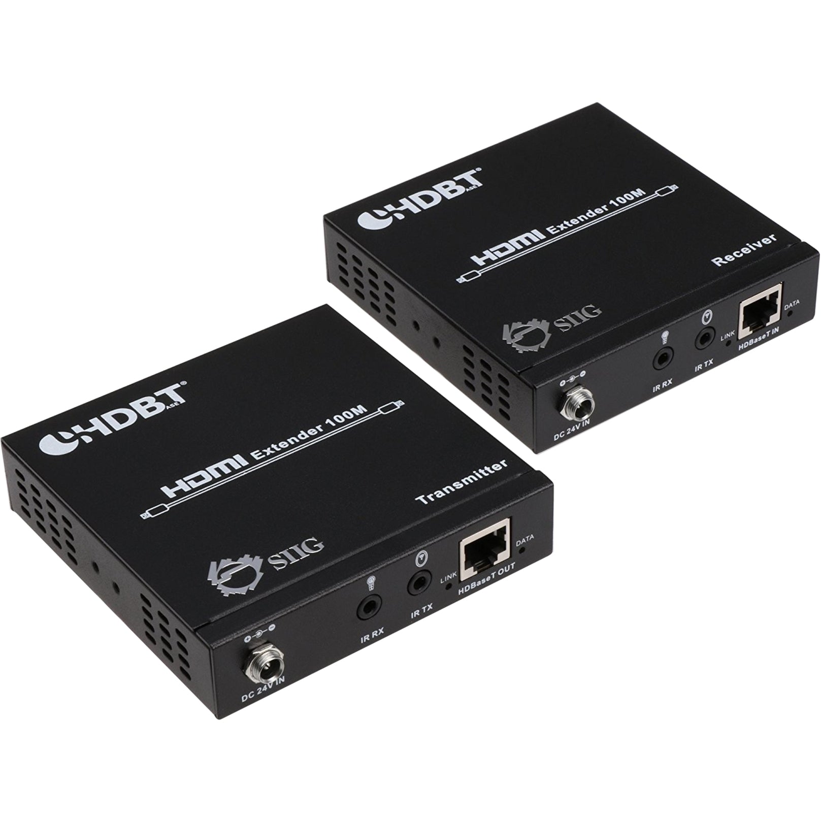 SIIG CE-H22F14-S1 HDMI HDBaseT Extender with IR/RS-232 Control and POE - 100m, Extends HDMI Signals up to 100 Meters