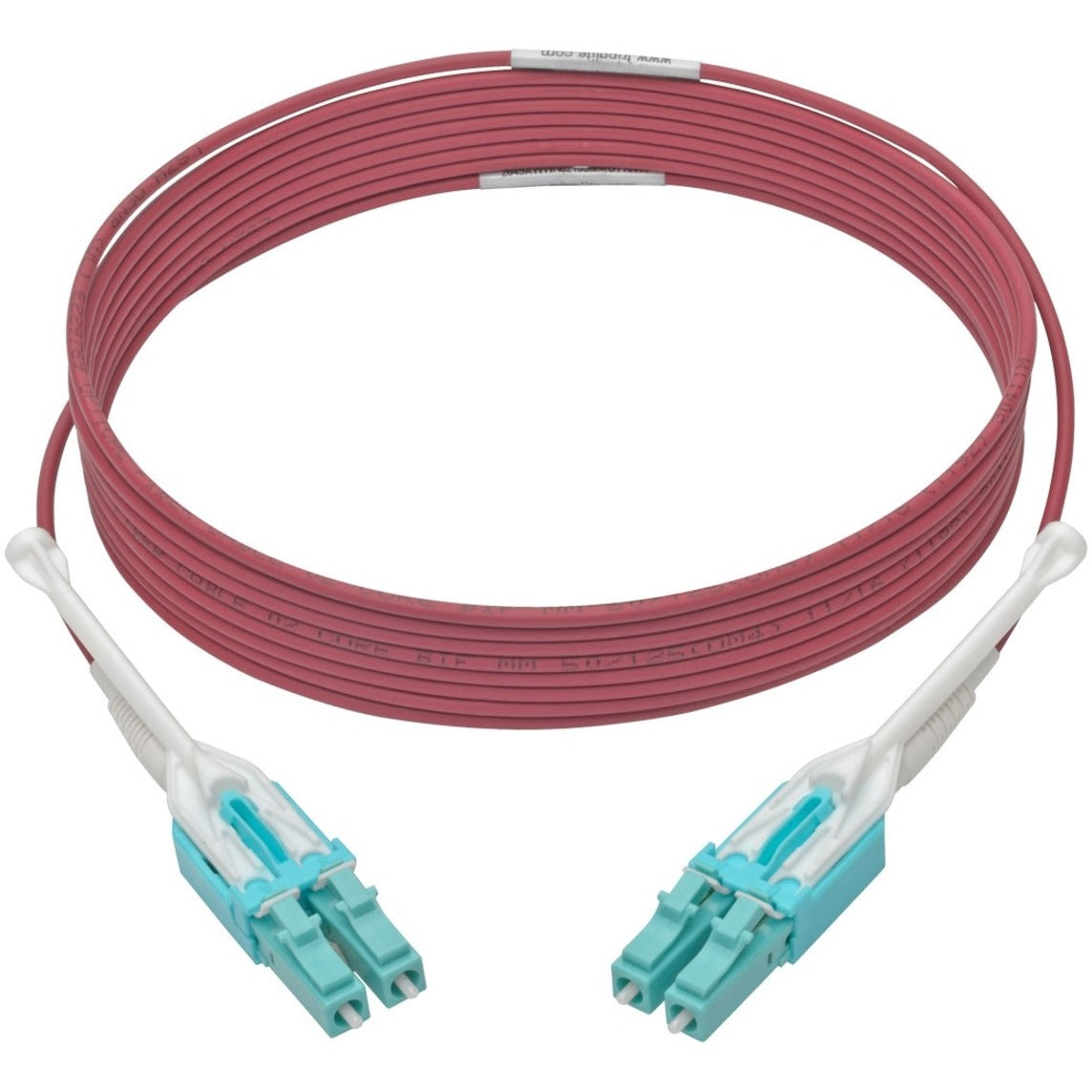 Tripp Lite N821-03M-MG-T Fiber Optic Network Cable, 10 ft, Multi-mode, 100 Gbit/s, Magenta