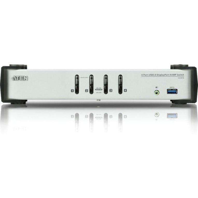ATEN CS1914 4-Port USB 3.0 DisplayPort KVMP Switch, TAA Compliant
