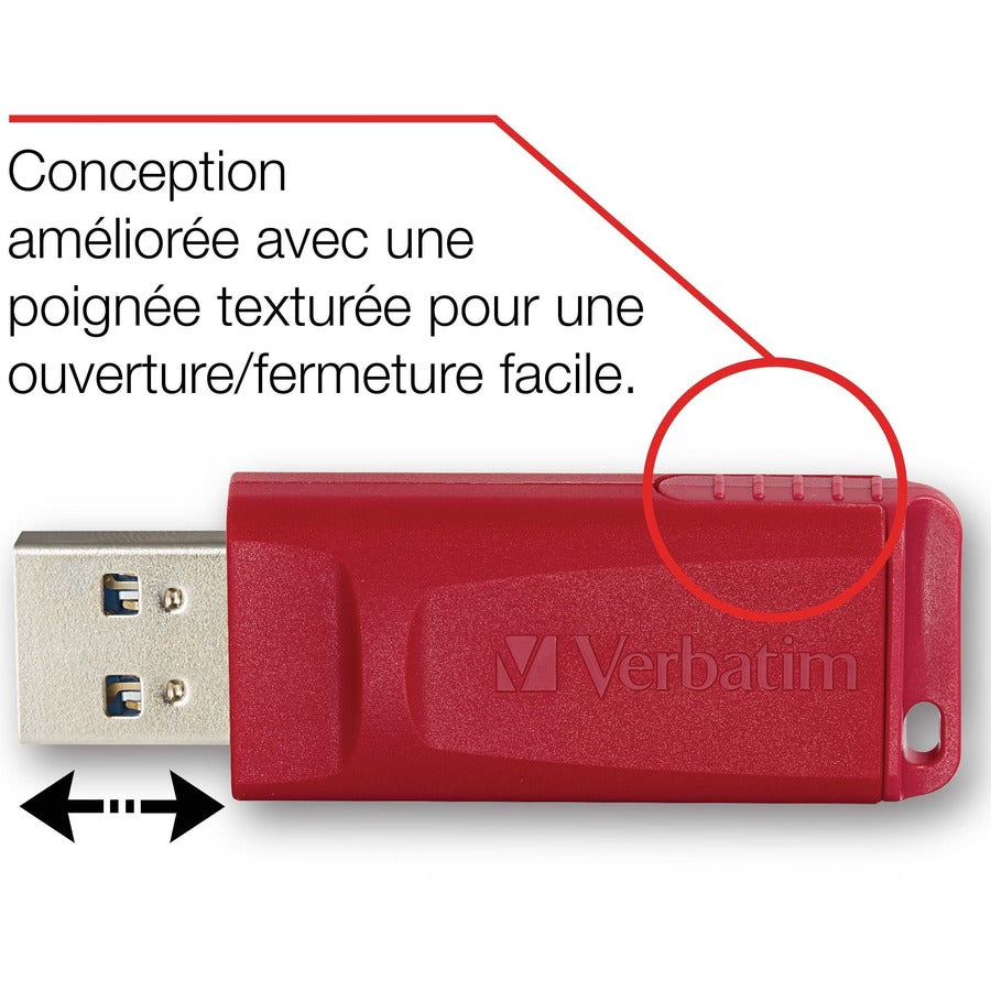 Microban 99122 Store 'n' Go 16GB USB Flash Drive 3pk, Red, Green, Blue