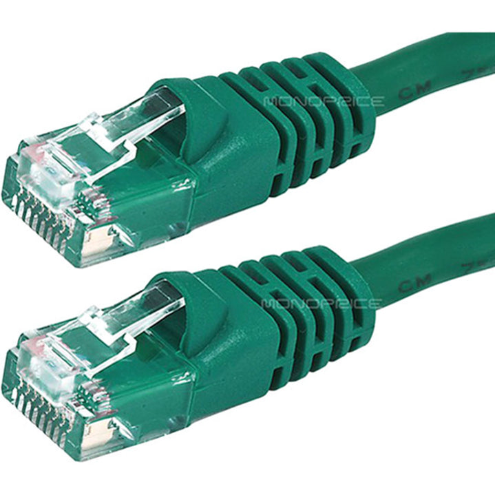 Monoprice 2303 Cat6 24AWG UTP Ethernet Network Patch Cable, 7ft Green