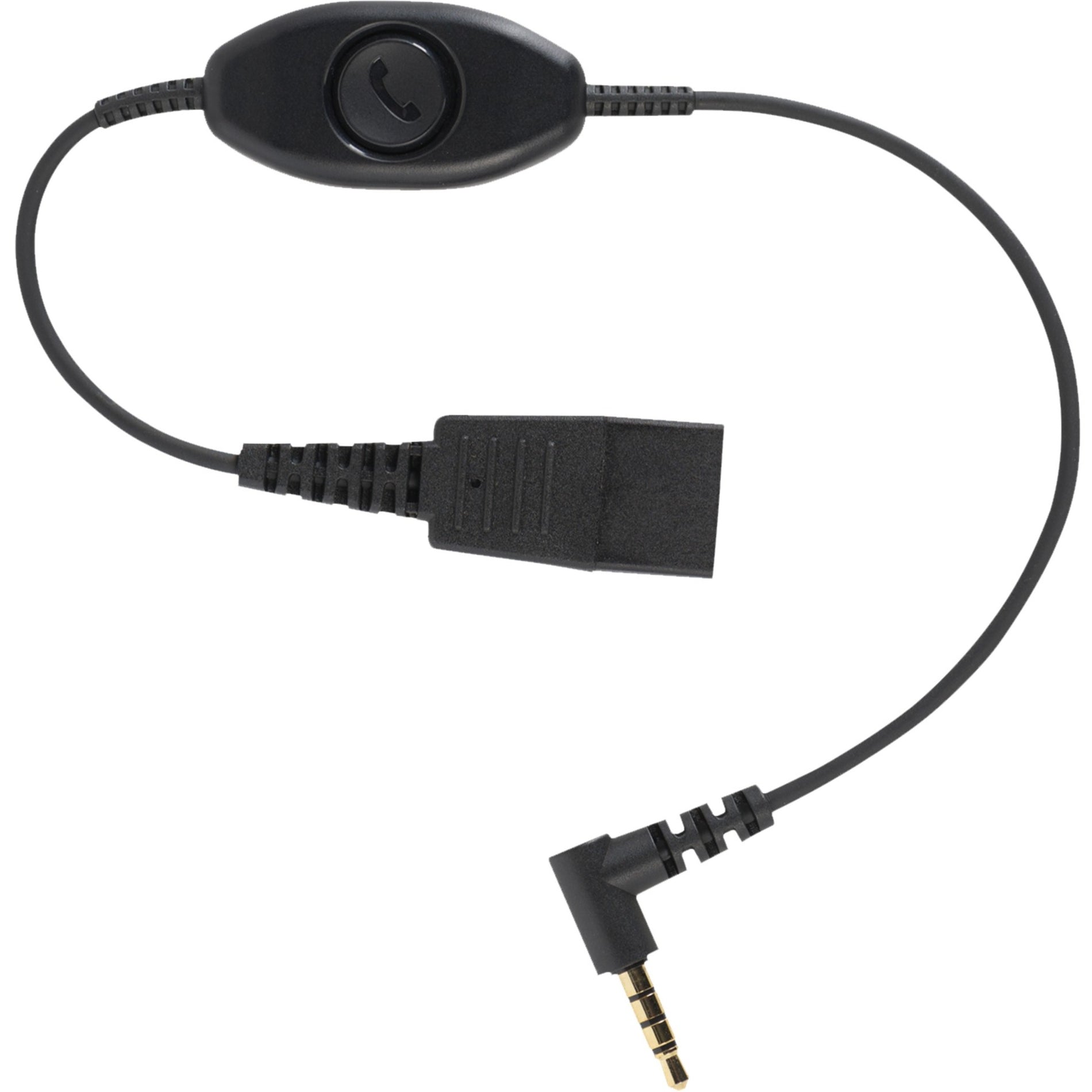 Jabra 8800-00-103 Quick Disconnect (qd) to 3.5mm Phone Cord (0.3m), Compatible with iPhone, Samsung Galaxy, and More