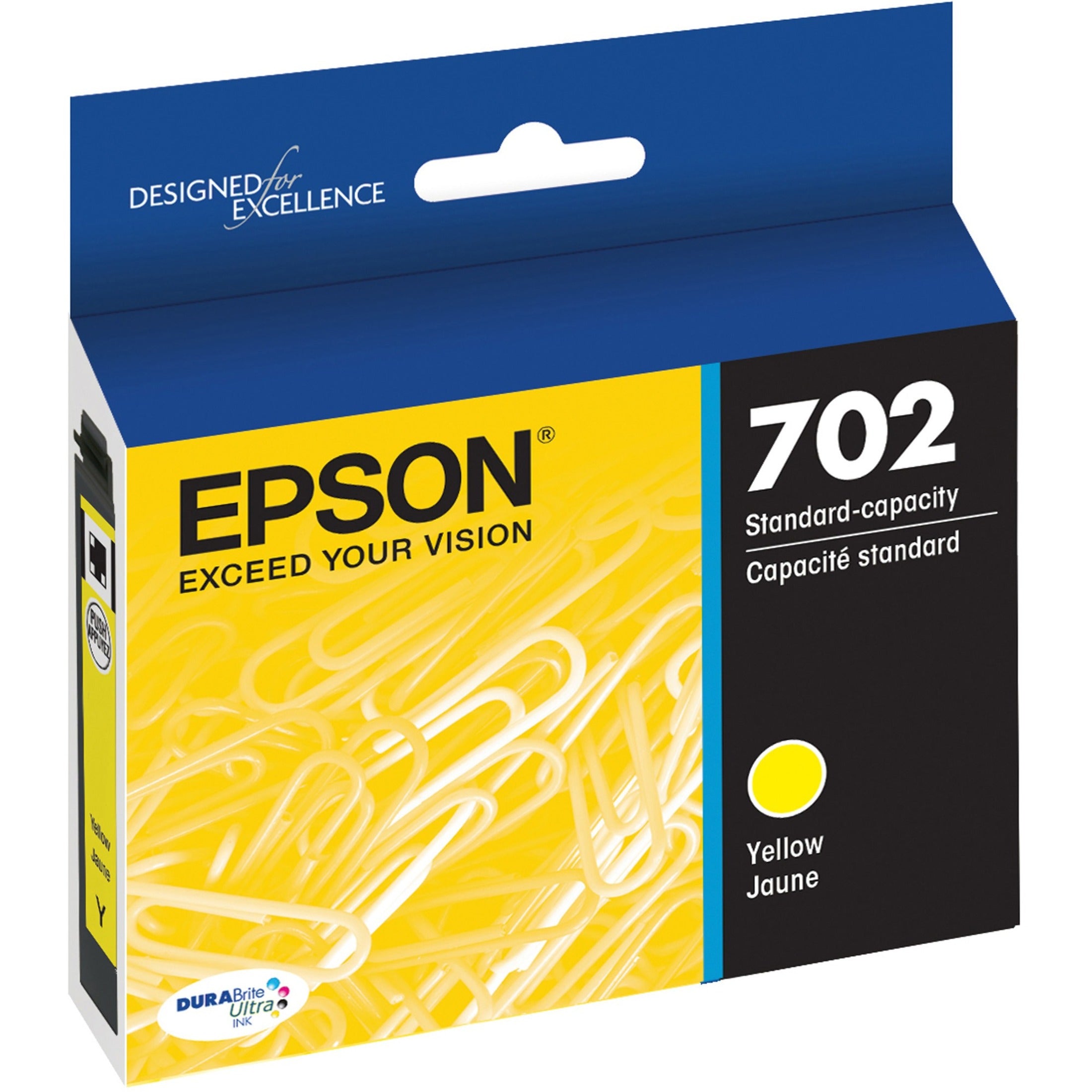 Epson T702420-S DURABrite Ultra Yellow Ink Cartridge, Standard Yield, 300 Pages