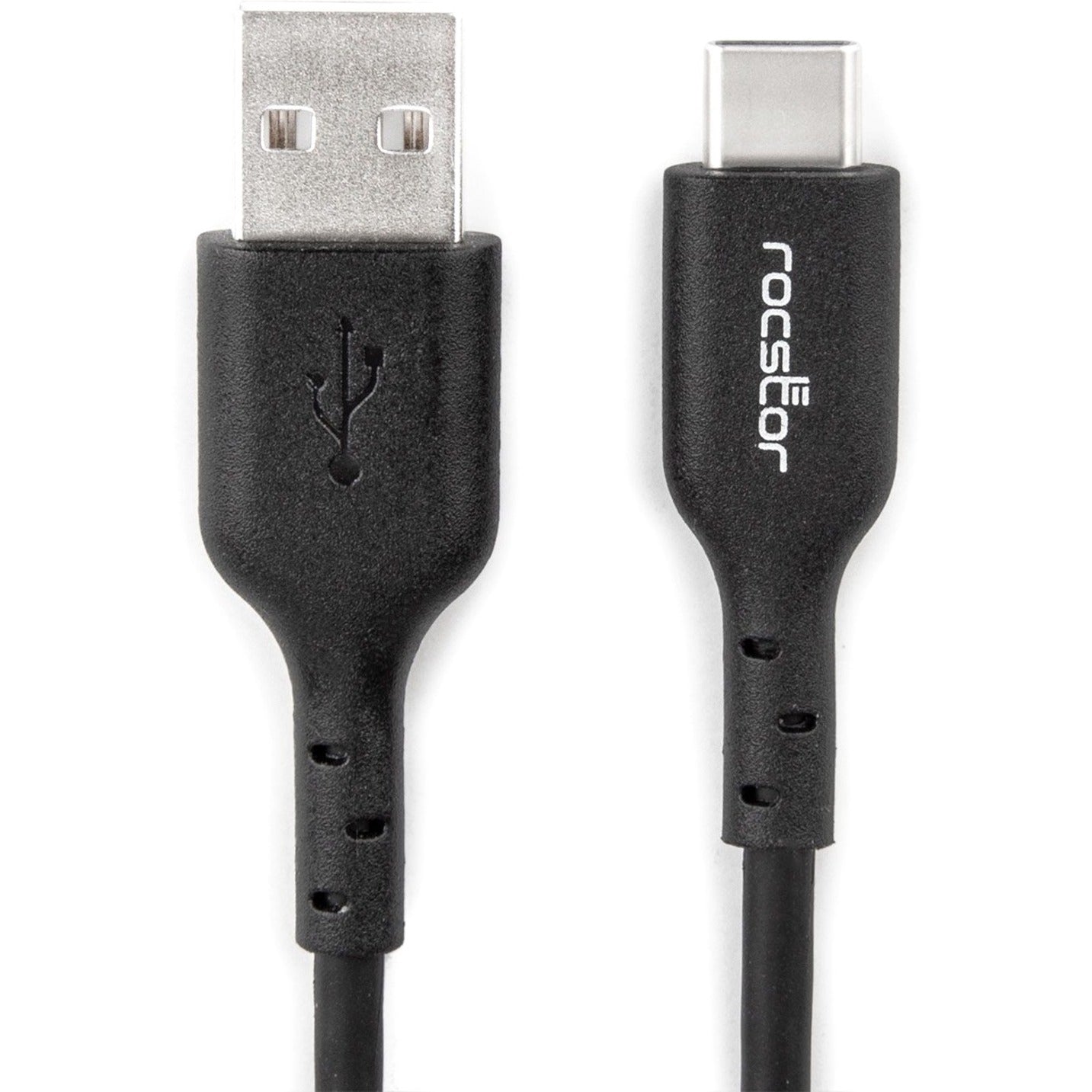 Rocstor Y10C144-B1 Premium USB Data Transfer Cable, 3 ft, Reversible, Black