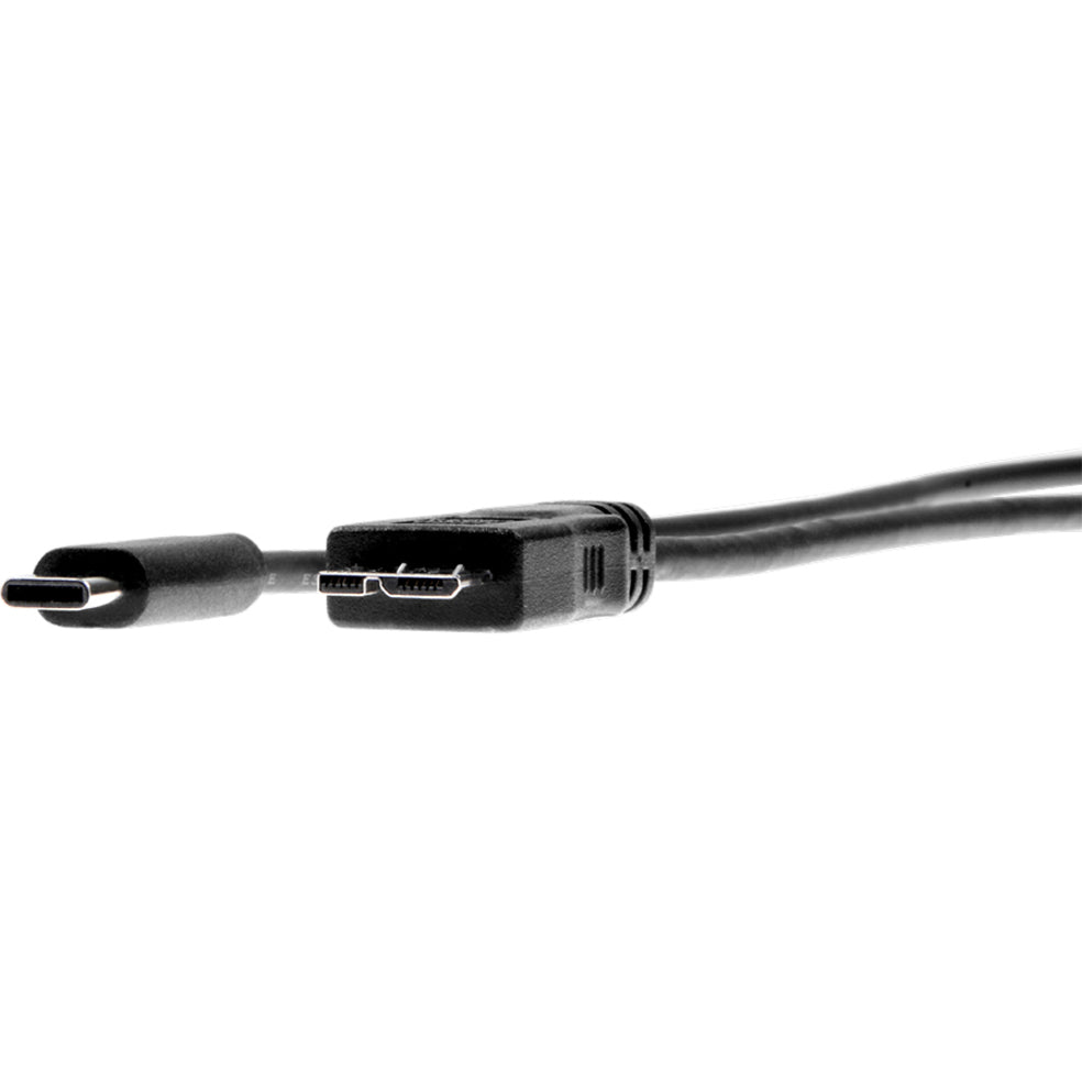 Rocstor Y10C146-B1 Premium USB Data Transfer Cable, USB-C to Micro-B, 3ft, Reversible, 480 Mbit/s