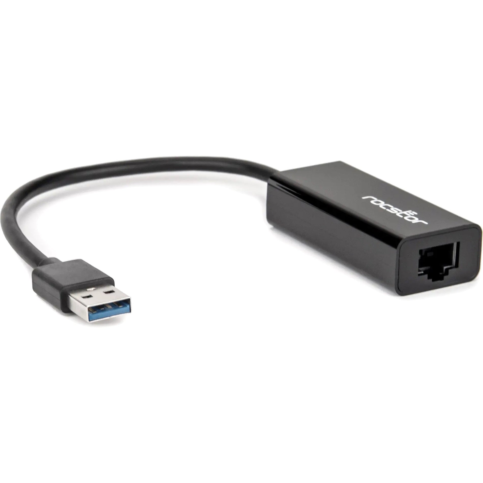 Rocstor Y10C137-B1 USB 3.0 to Gigabit Ethernet Network Adapter, 2 Year Warranty, RoHS Certified