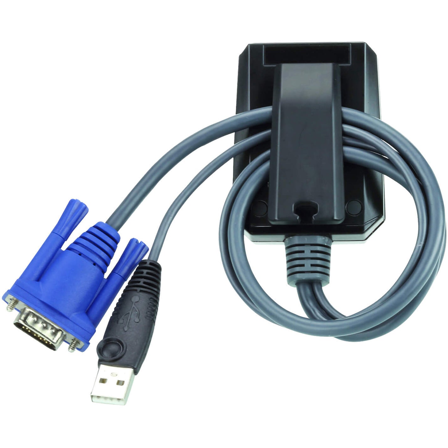 ATEN CV211 Laptop USB KVM Console Crash Cart Adapter, USB/VGA Video/Data Transfer Cable