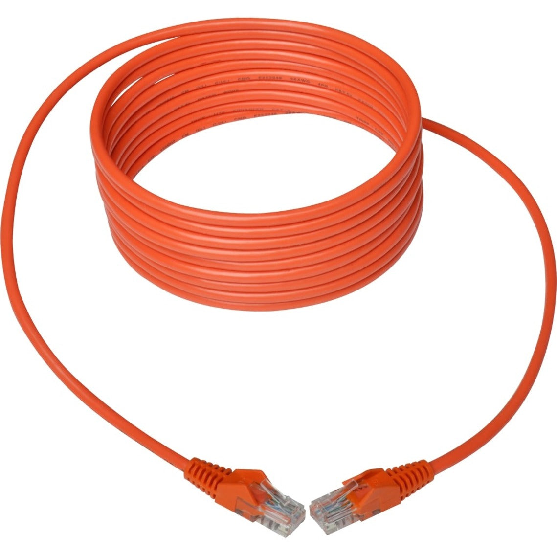Tripp Lite N001-014-OR Cat5e 350 MHz Snagless Molded UTP Patch Cable, Orange, 14 ft