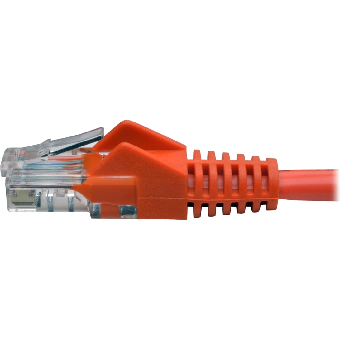 Tripp Lite N001-005-OR Cat5e 350 MHz Snagless Molded UTP Patch Cable (RJ45 M/M), Orange, 5 ft, High-Speed Ethernet Connectivity