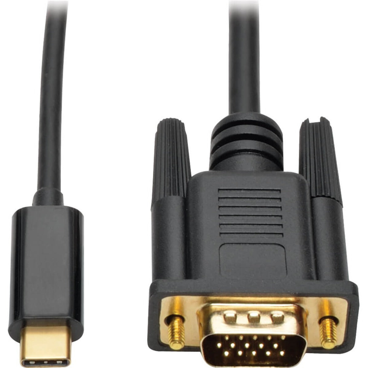 Tripp Lite U444-003-V USB C to VGA Adapter Cable (M/M), 1920 x 1200 (1080p), 3 ft, Reversible