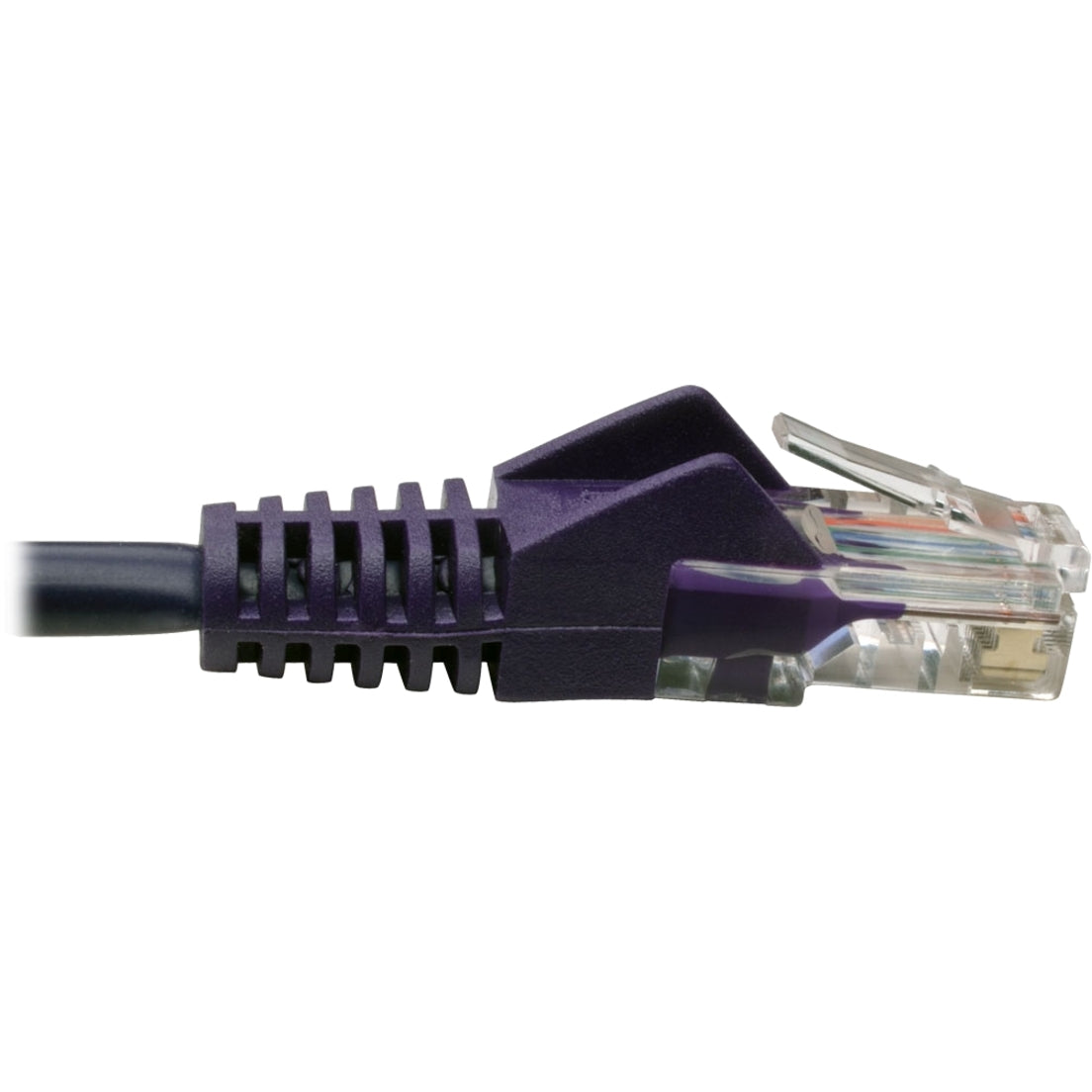 Tripp Lite N001-025-PU Cat5e 350 MHz Snagless Molded UTP Patch Cable (RJ45 M/M), Purple, 25 ft, Crosstalk Protection, Gold Plated Connectors