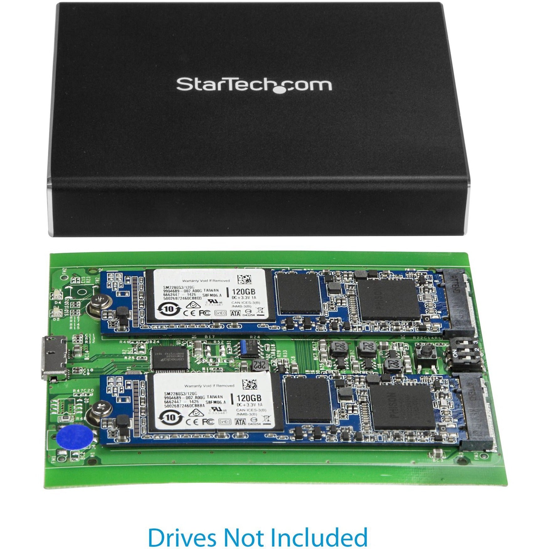 SM22BU31C3R Enclosure Drive Dual-Slot untuk SSD - Main Image
