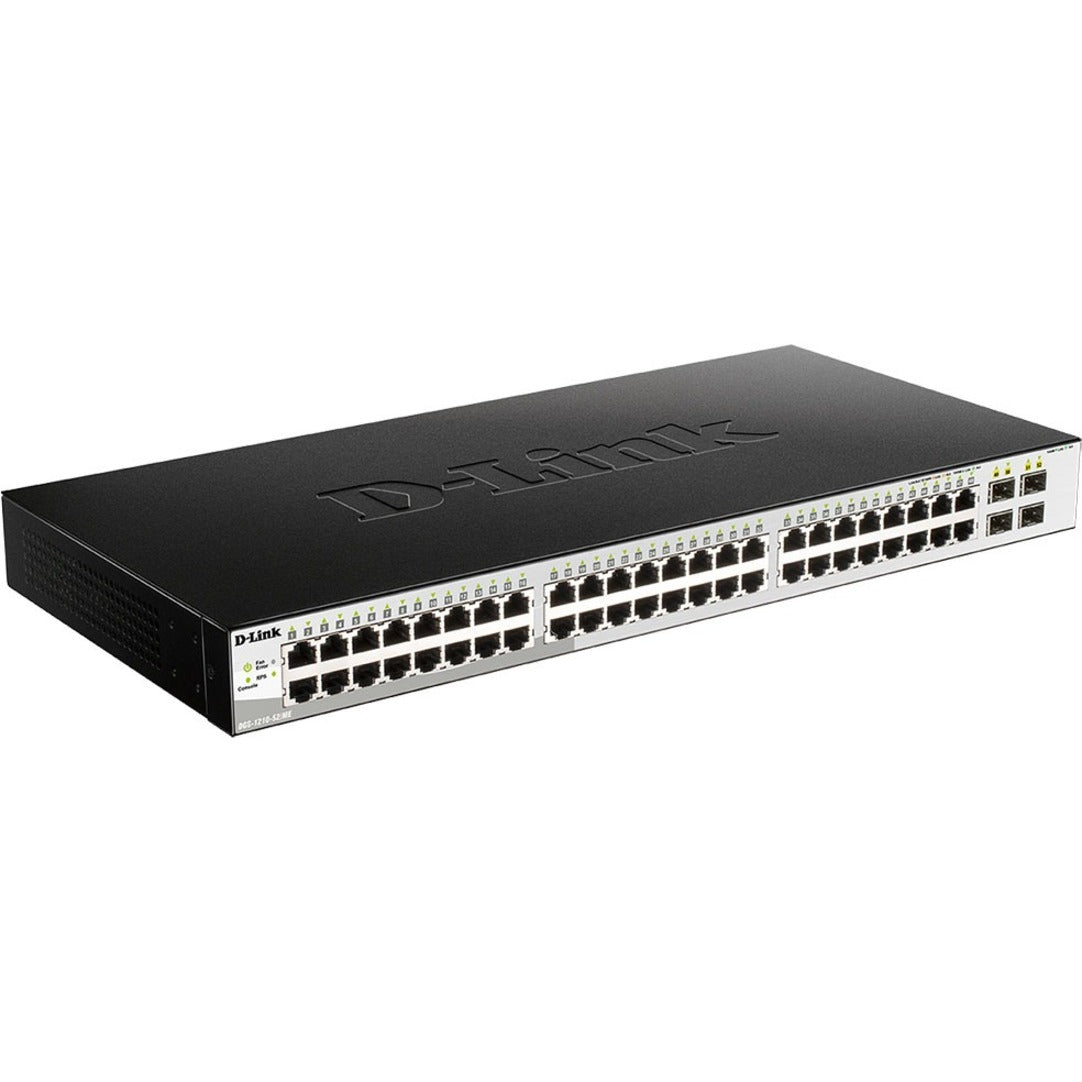 D-Link DGS-1210-52/ME Metro Ethernet Switch, 48 Port Gigabit Network, 4 Port Gigabit Uplink