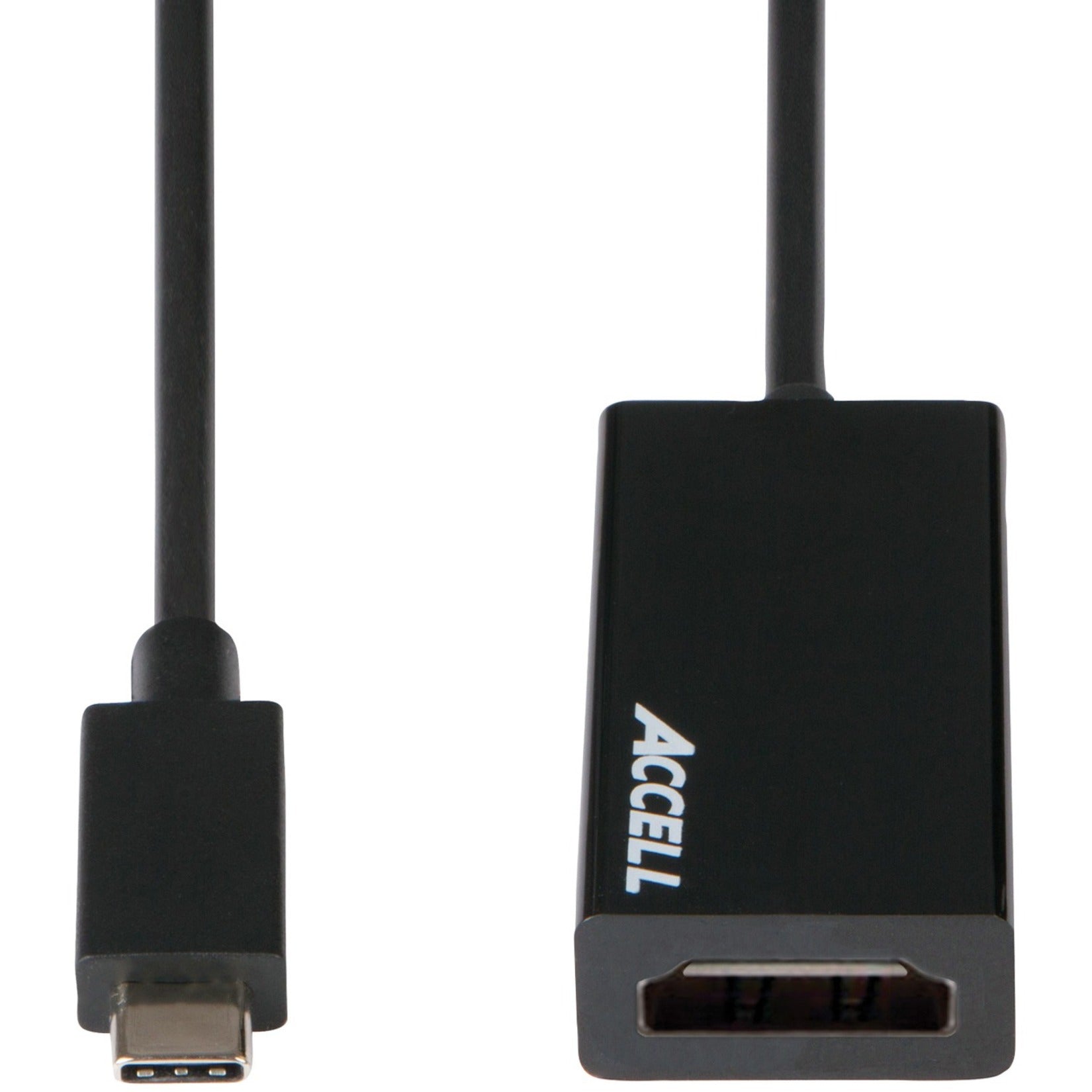 Accell U187B-005B USB-C to HDMI 2.0 Adapter, Connect Your USB-C Device to HDMI Display