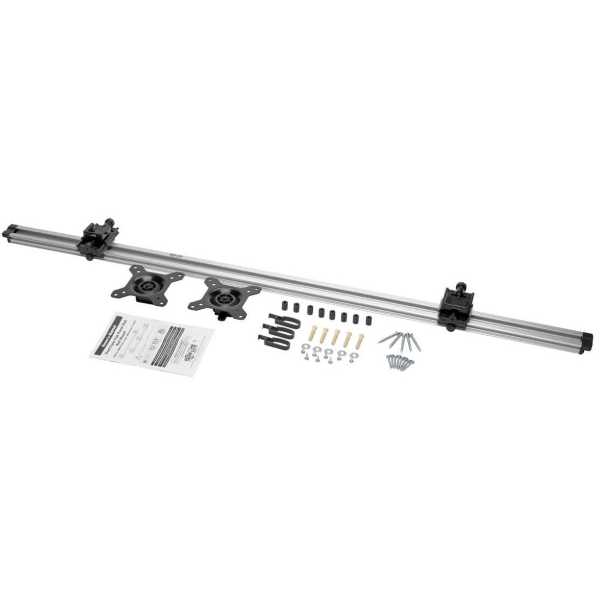 Tripp Lite DMR1024X2 Dual Flat-Panel Rail Wall Mount for 10" to 24" TVs and Monitors, Silver, 36 lb Maximum Load Capacity