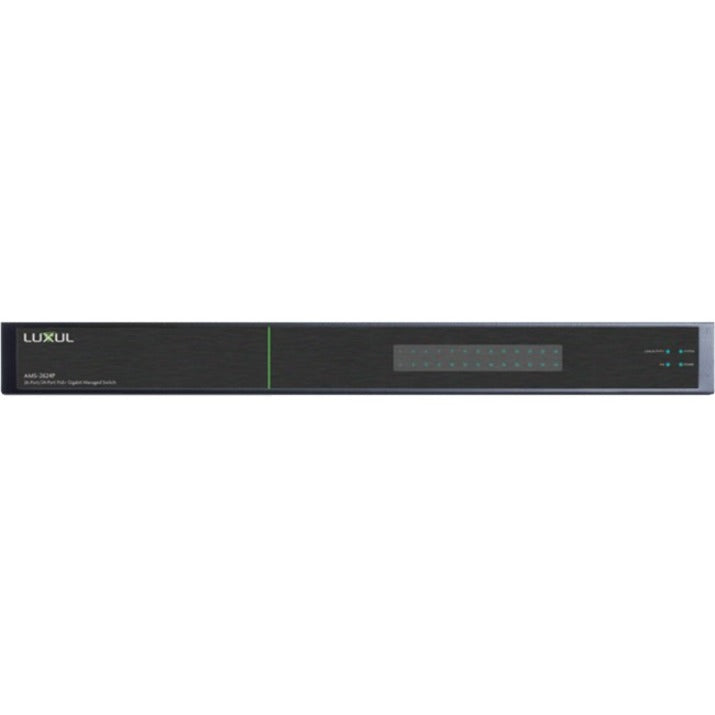 Luxul AMS-2624P 26-Port Gigabit Stackable PoE+ L2/L3 Managed Switch, TAA/NDAA Compliant, Rack-mountable