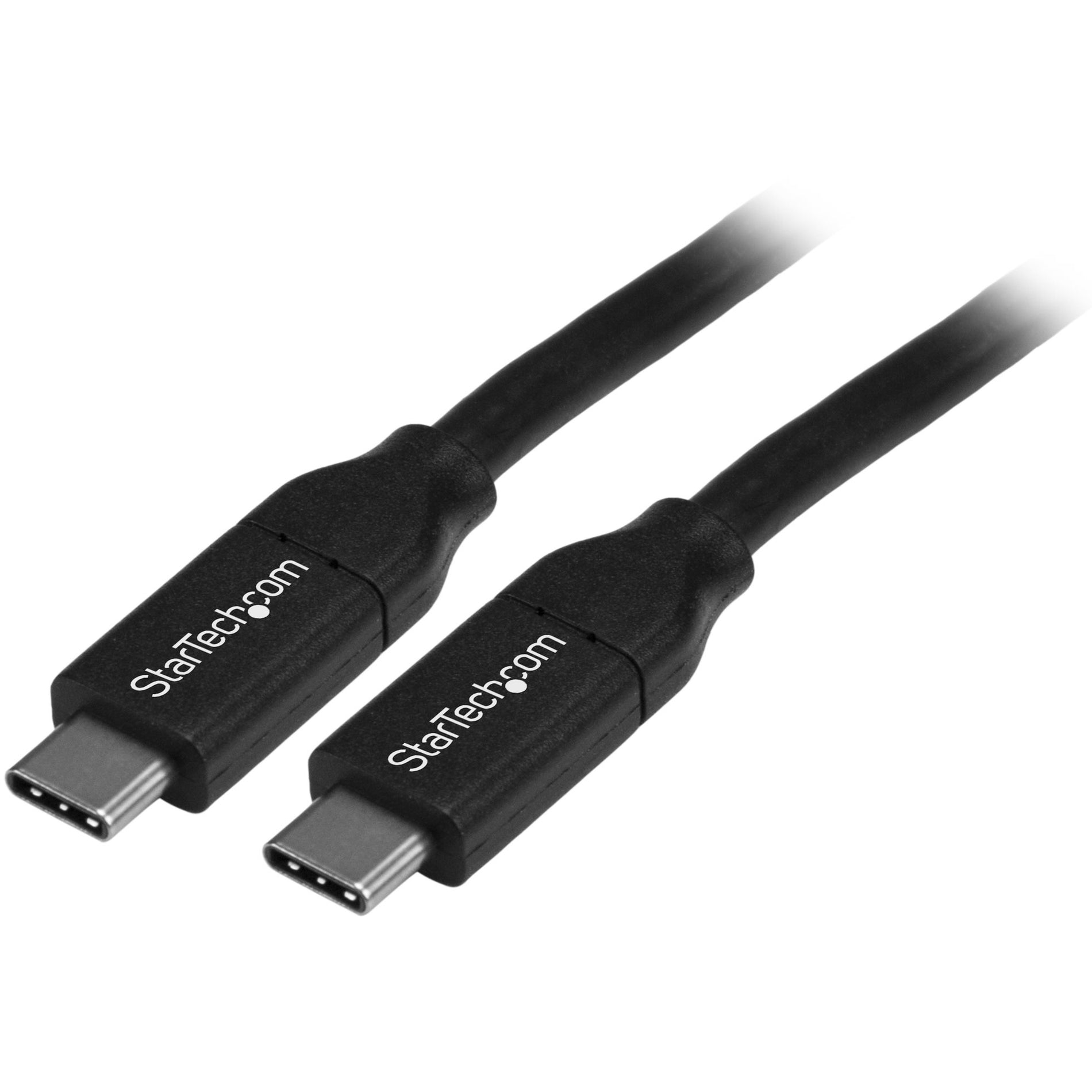 StarTech.com USB2C5C4M USB-C Cable, 13.12 ft, Charging, Black