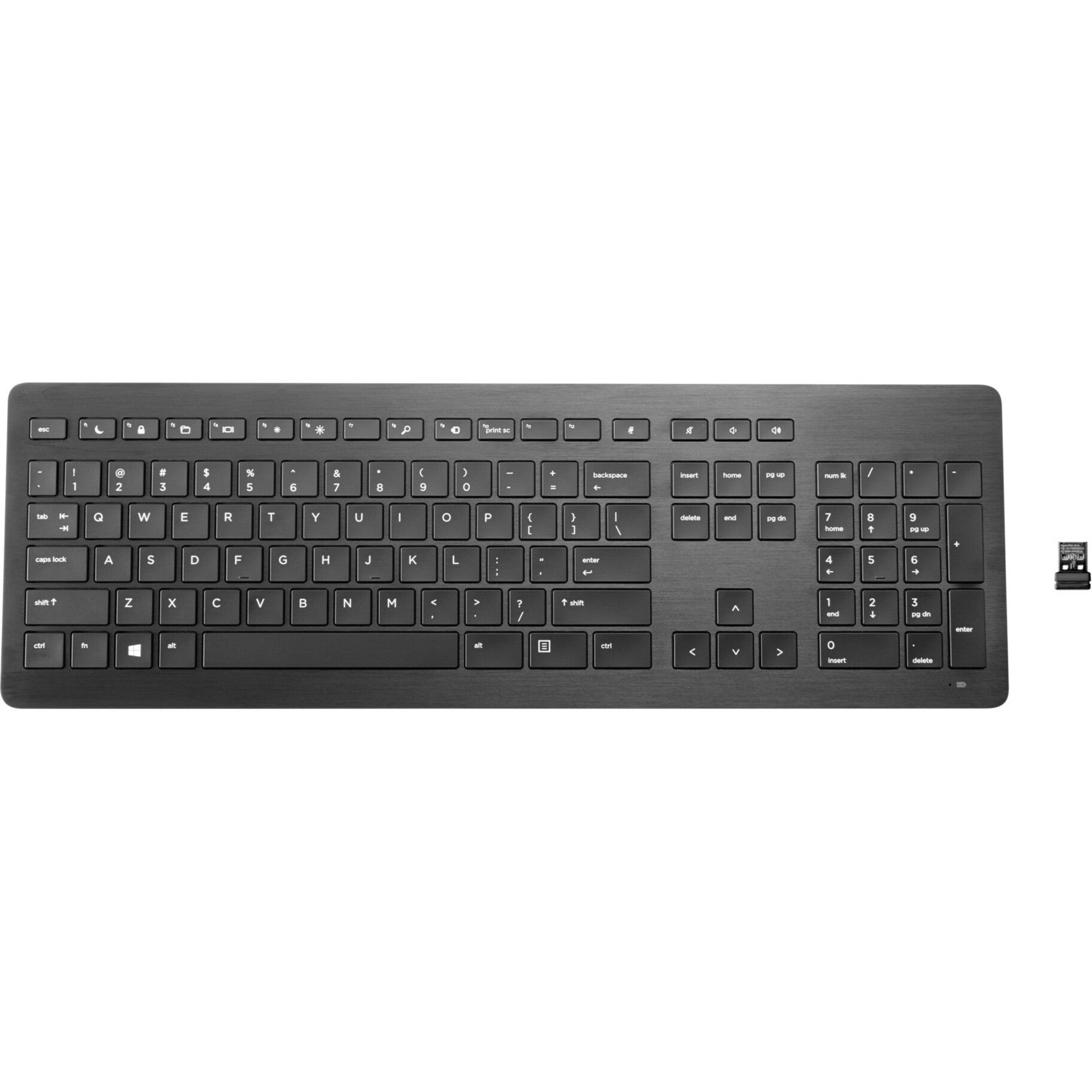 HP Wireless Premium Keyboard U.S. - English, QWERTY Layout, 109 Keys, Scissors Keyswitch Technology