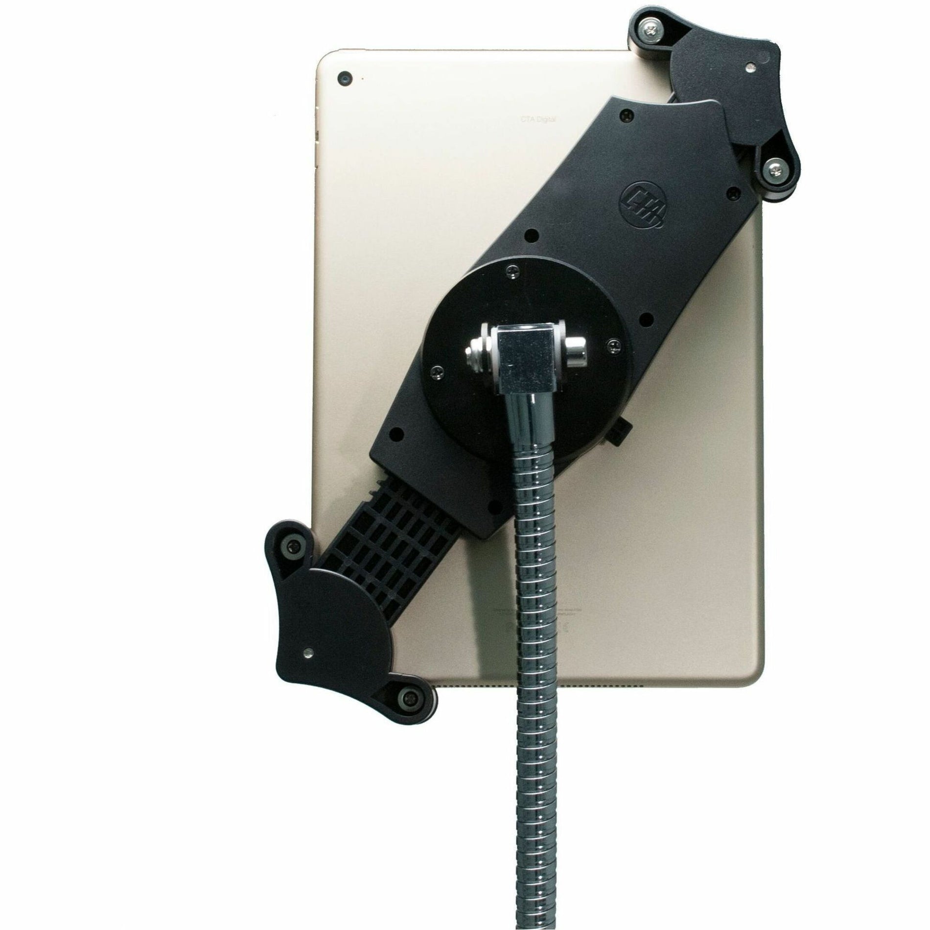 CTA Digital PAD-HGT Heavy-Duty Gooseneck Clamp Stand for 7-13 Inch Tablets, Tilt, Adjustable, Anti-slip, 360° Rotation