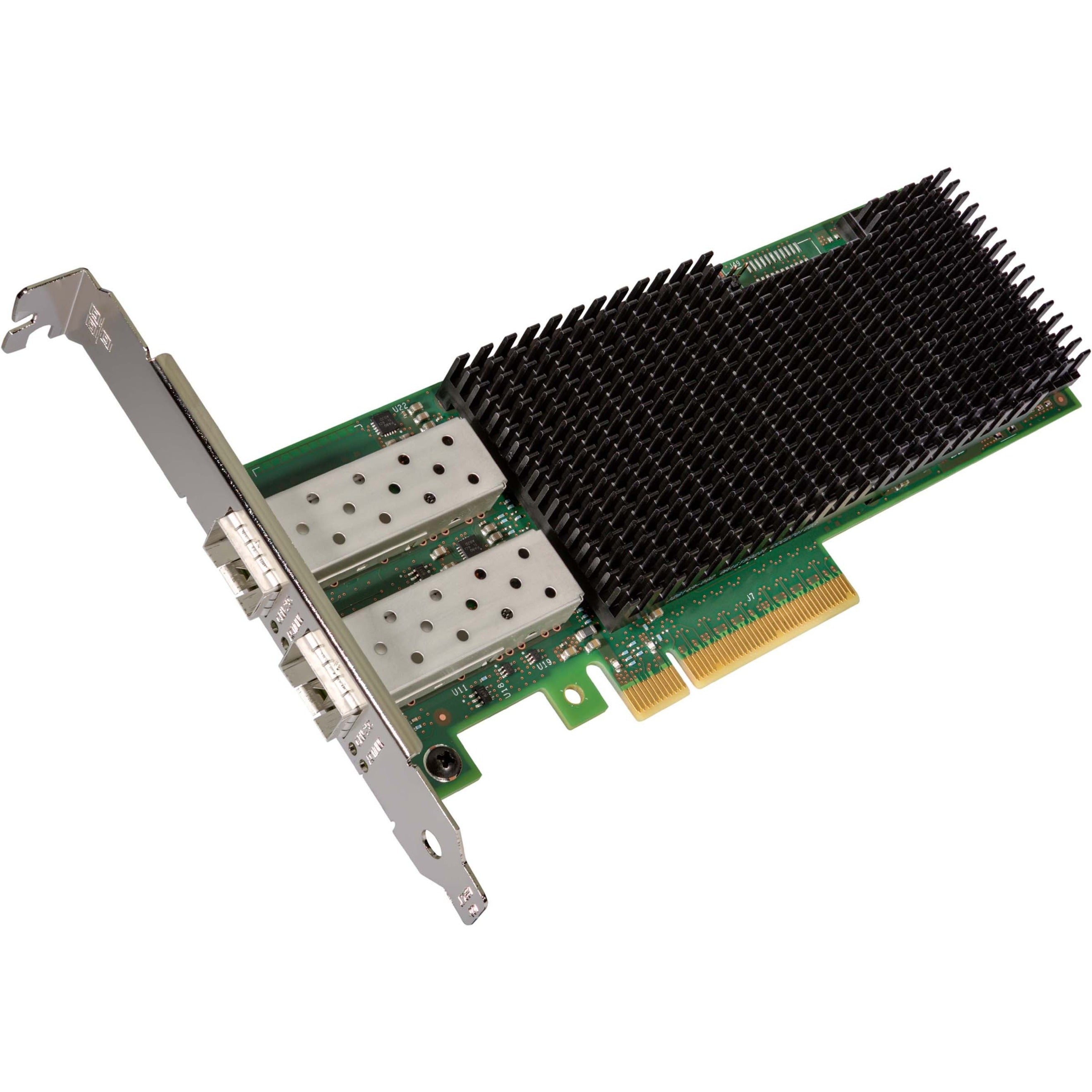 Intel XXV710DA2BLK Ethernet Network Adapter XXV710, 25Gigabit Ethernet Card, 2 Ports, PCI Express 3.0 x8, SFP28, 25GBase-LR, 25GBase-SR