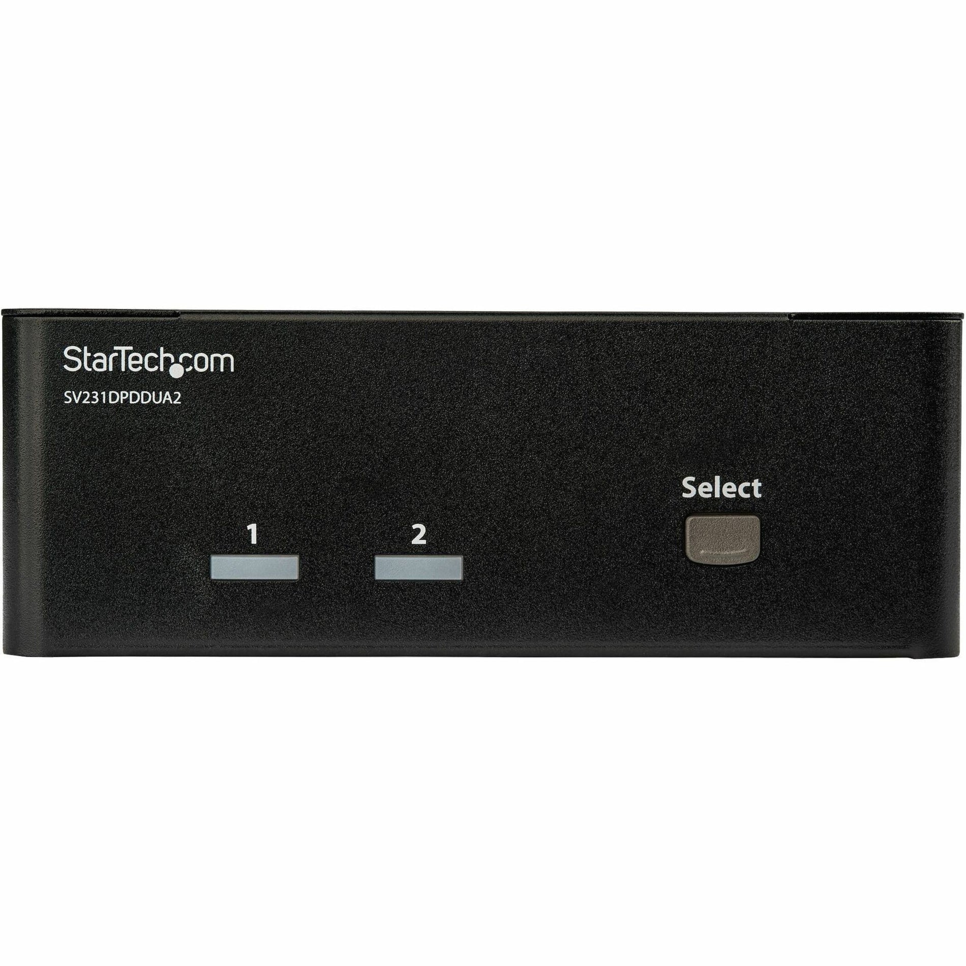 StarTech.com SV231DPDDUA2 2-Port DisplayPort Dual-Monitor KVM Switch - 4K 60Hz, Access two dual-monitor computers and two shared USB peripherals