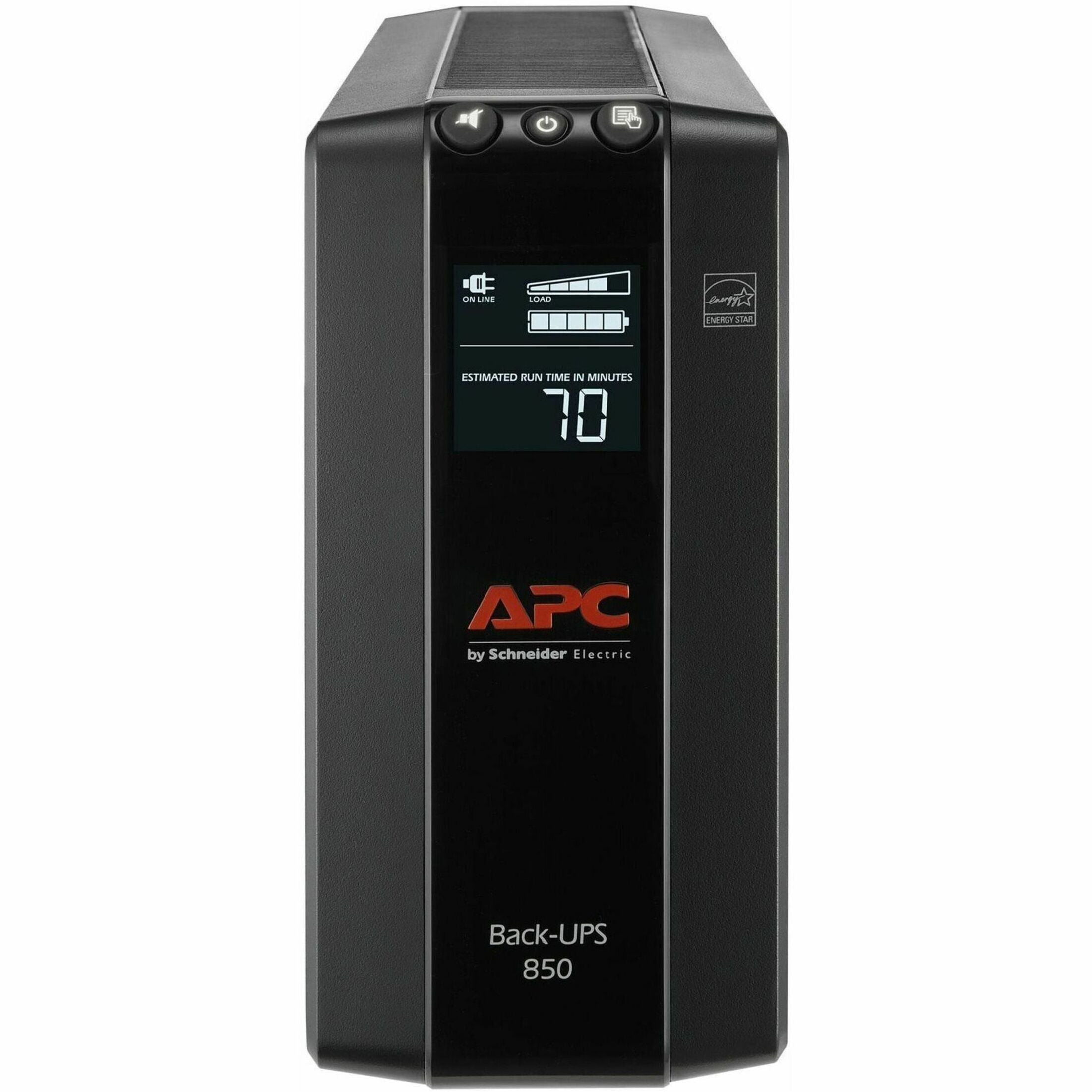 APC BX850M Back-UPS Pro Compact Tower 850VA AVR LCD 120V, Energy Star, 3 Year Warranty