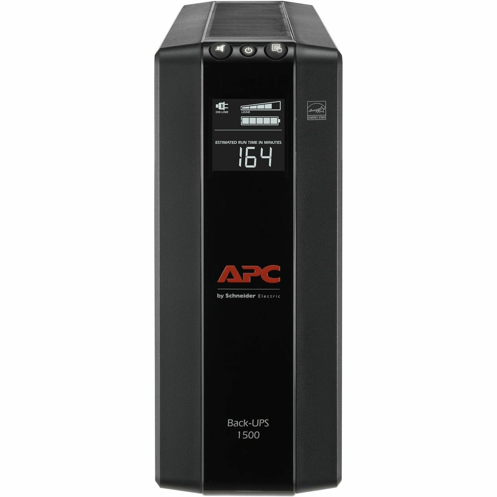 APC BX1500M Back-UPS Pro Compact Tower 1500VA AVR LCD 120V, Energy Star, 3 Year Warranty