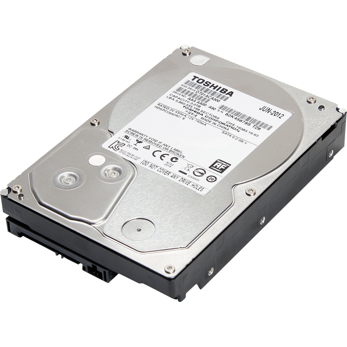 Toshiba-IMSourcing 7,200 RPM DT01ACA300 Series Hard Disk Drive, 3TB Storage Capacity