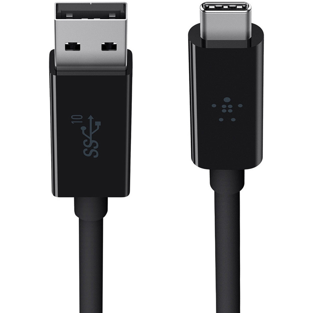 Belkin B2C006-1M-BLK USB Data Transfer Cable, 3 ft, Reversible, 10 Gbit/s, Notebook