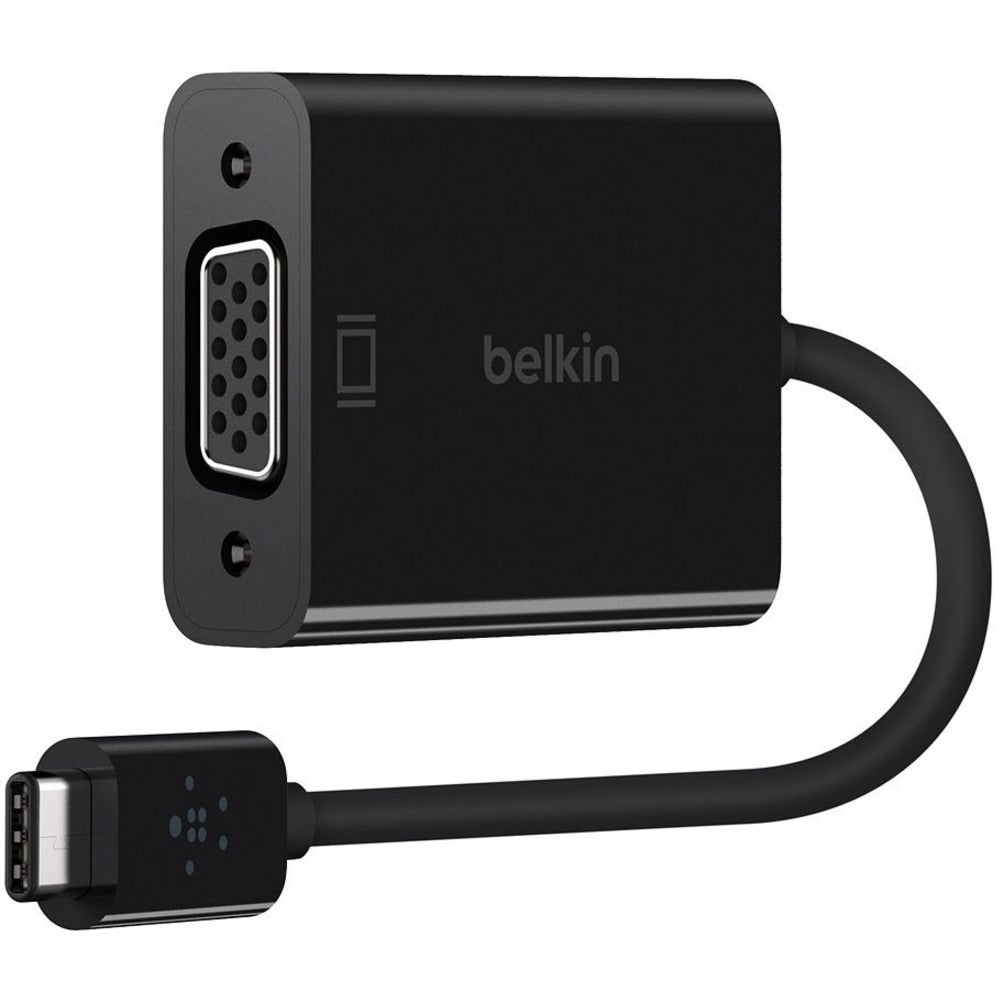 Belkin B2B143-BLK USB-C to VGA Adapter (For Business / Bag & Label), Mac Compatible