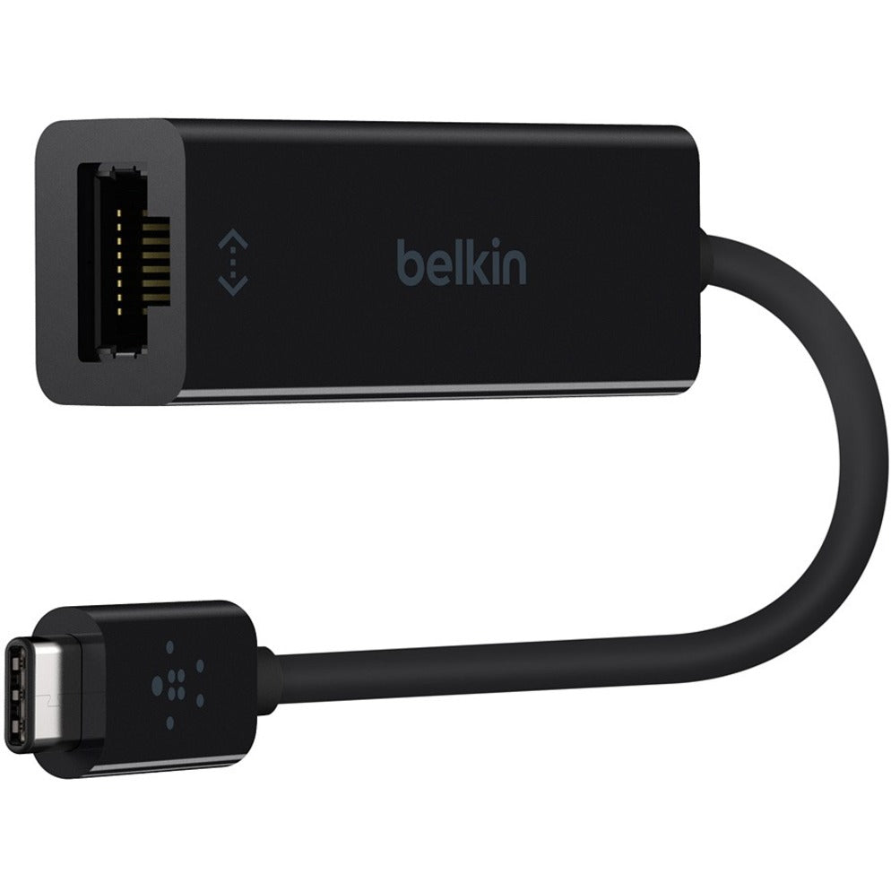 Belkin B2B145-BLK Gigabit Ethernet Card, USB-C to Ethernet Adapter, USB Type-C Bag & Label
