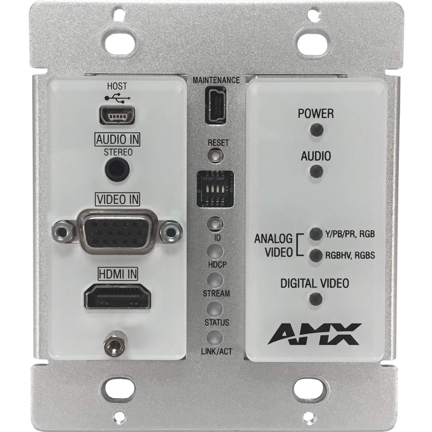 AMX FGN1115-WP-WH NMX-ENC-N1115-WP KVM Extender, USB, VGA, HDMI, Wall Mountable