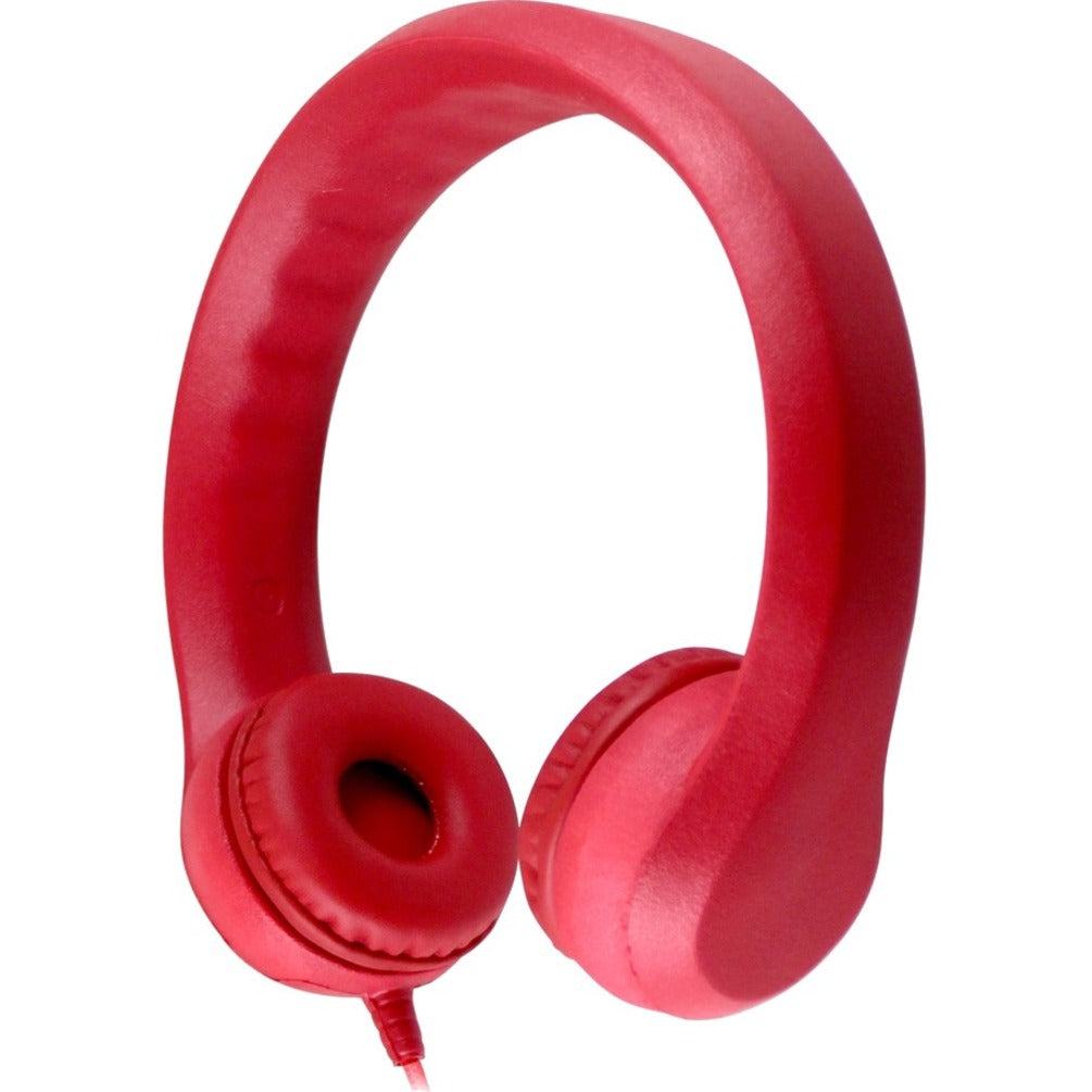 Hamilton Buhl KIDS-RED Flex Phones Foam Headphones 3.5mm Plug Black, Over-the-head, Binaural, Child-Friendly